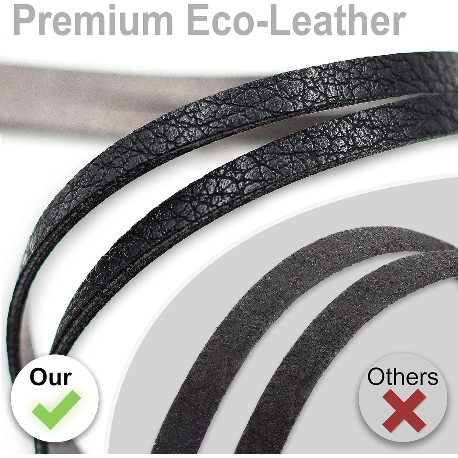 Soporte para Gafas Sigonna - Cadena de Cuero Eco Premium