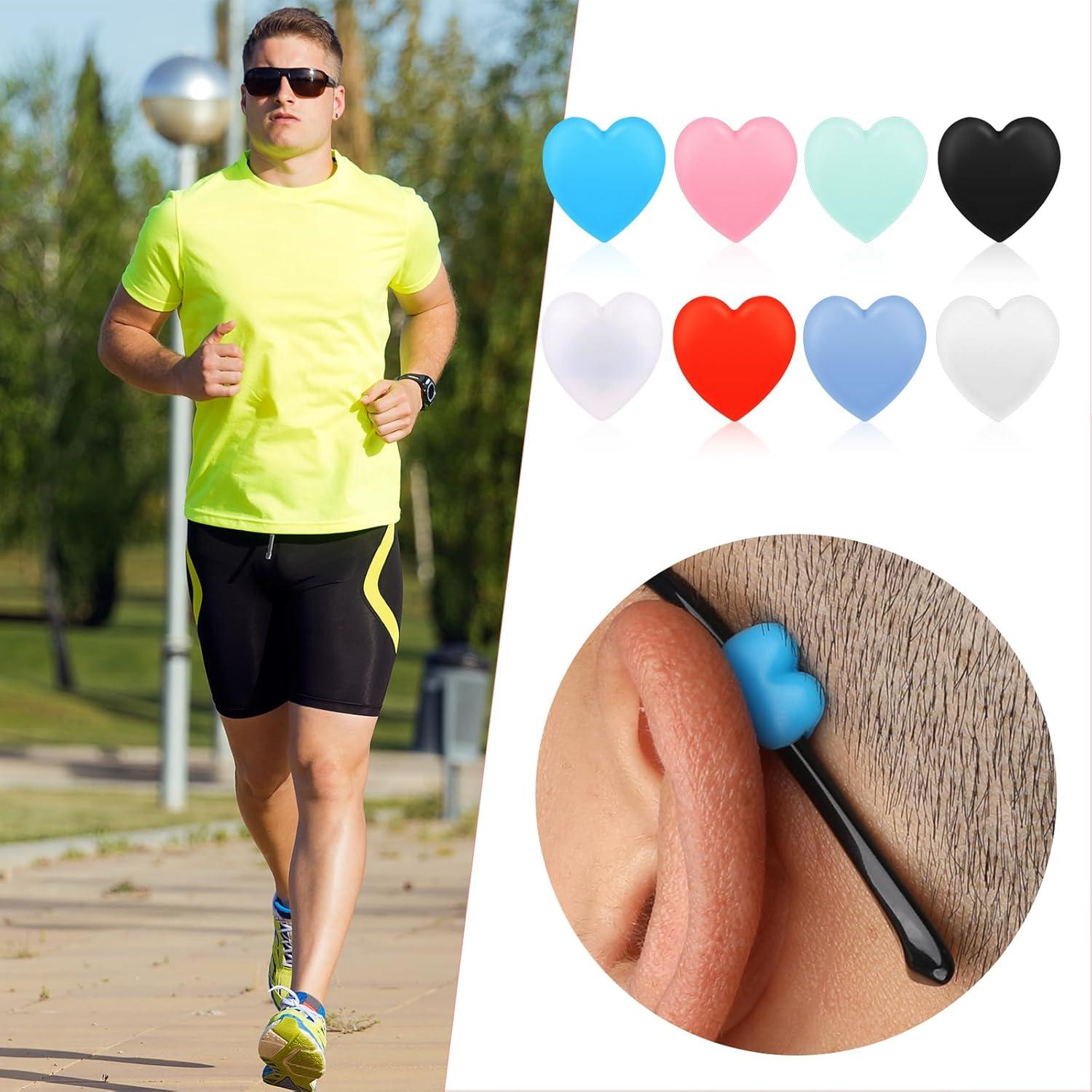 Sujetadores de Gafas de Silicona Suave 16pcs Corazón