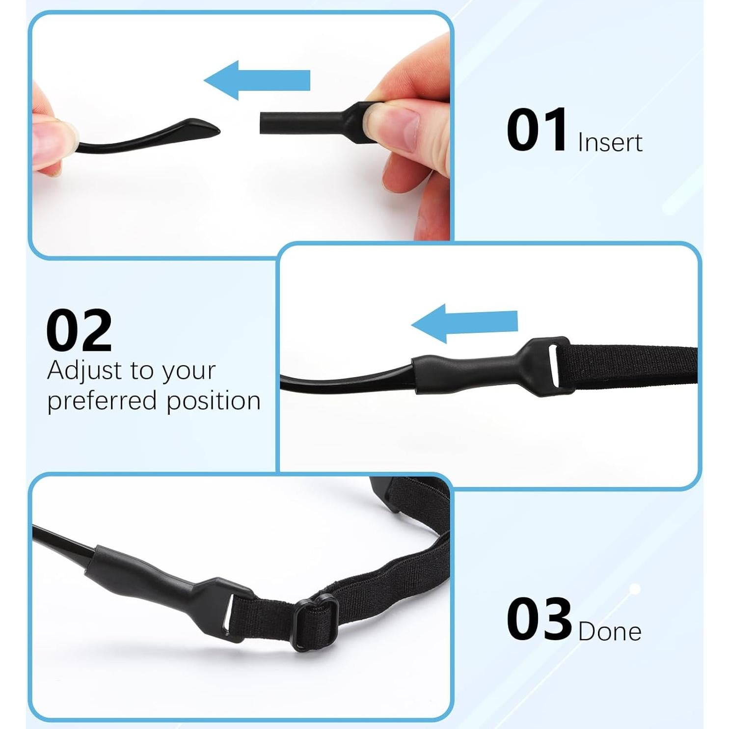 Correa Ajustable para Gafas XFIRE-GEAR - 8 Piezas