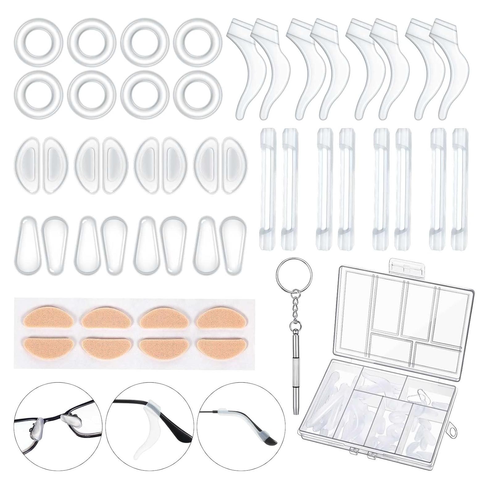 50 Piezas Sujetadores para Gafas Konohan - Almohadillas y Ganchos