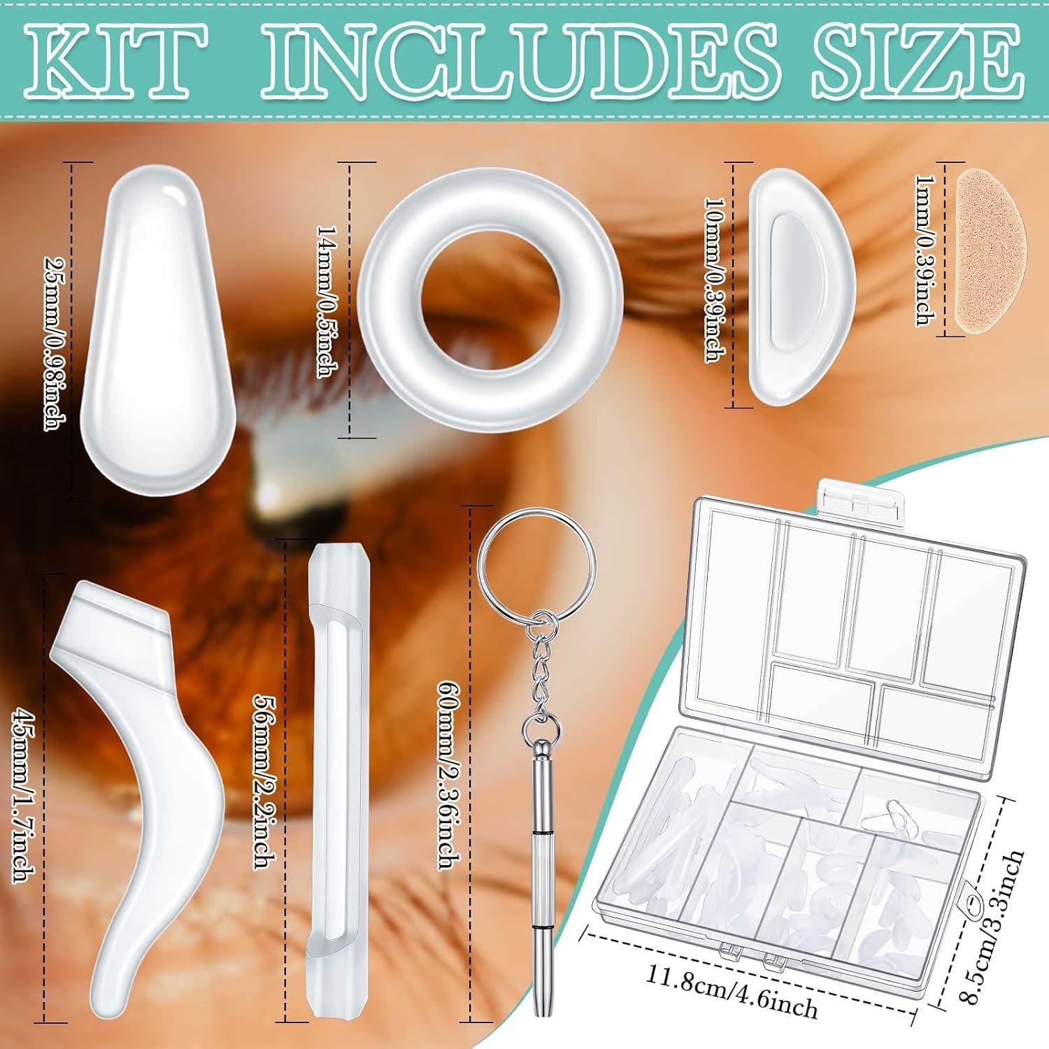 50 Piezas Sujetadores para Gafas Konohan - Almohadillas y Ganchos