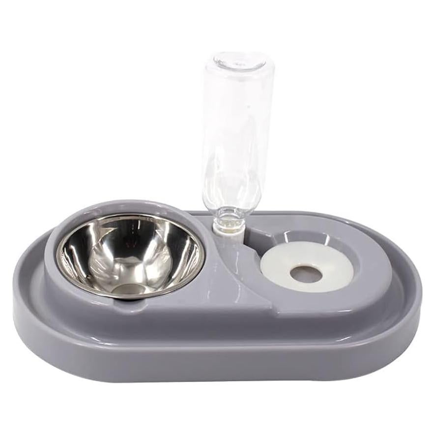 Comedero Doble Luck Dawn con Dispensador de Agua 500ml