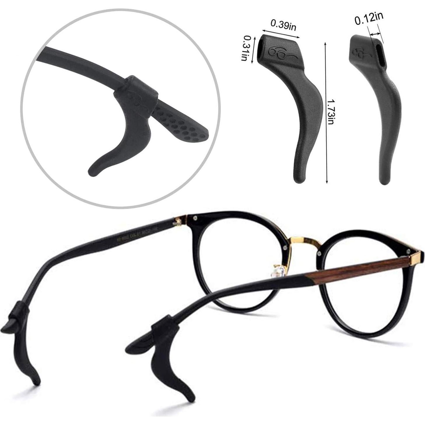 Benvo Sujetadores de Gafas de Silicona Antideslizantes 12 Pzas