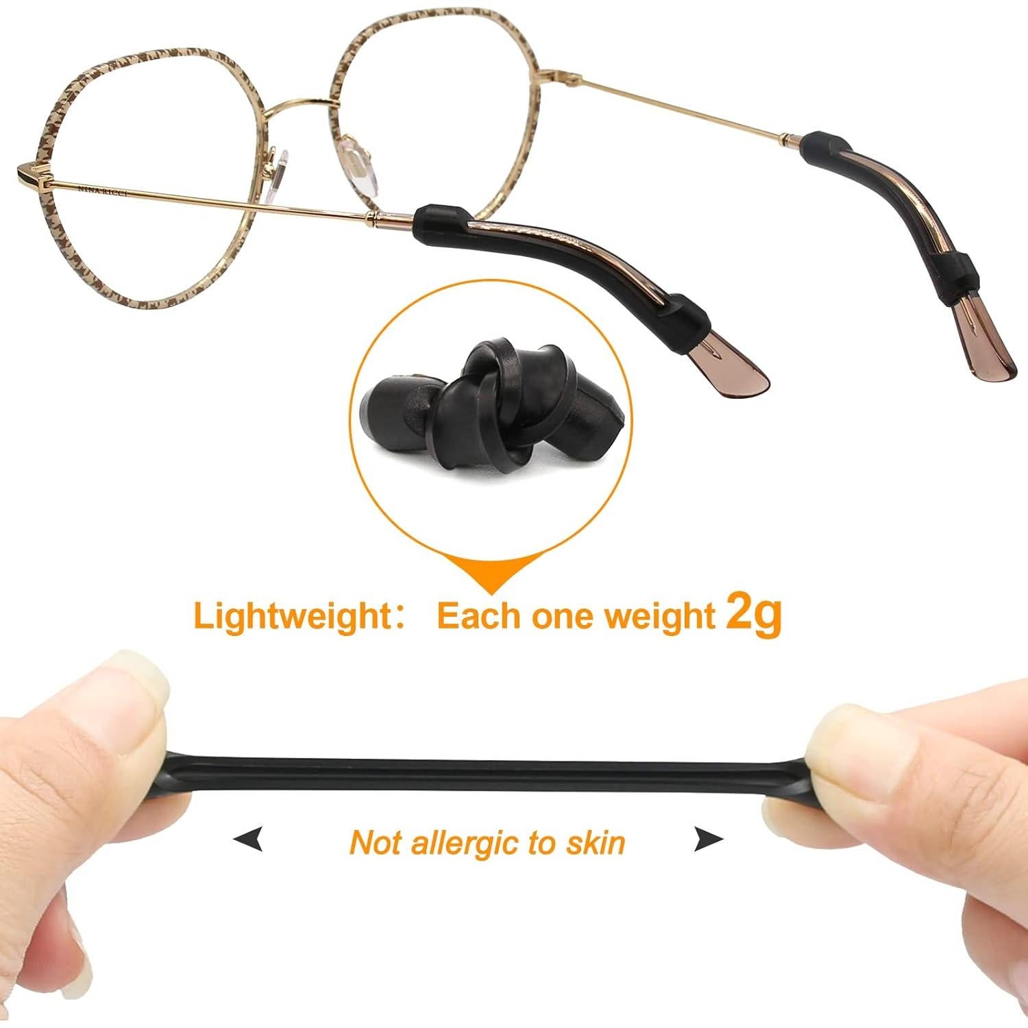 Mangas de Retención de Gafas SMARTTOP Silicona Suave 6 Pares