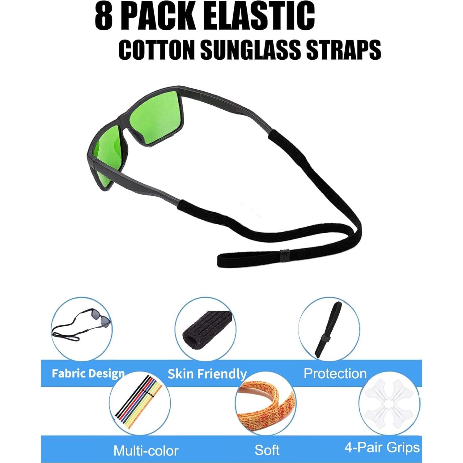 Correa de Gafas HORNYPOOT 8 Piezas Ajustable Niños