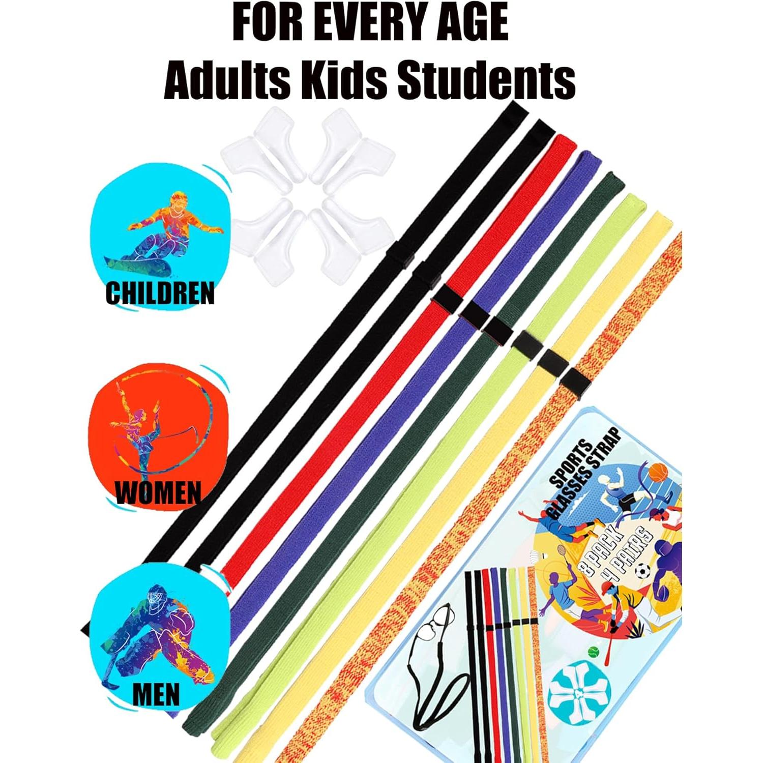 Correa de Gafas HORNYPOOT 8 Piezas Ajustable Niños