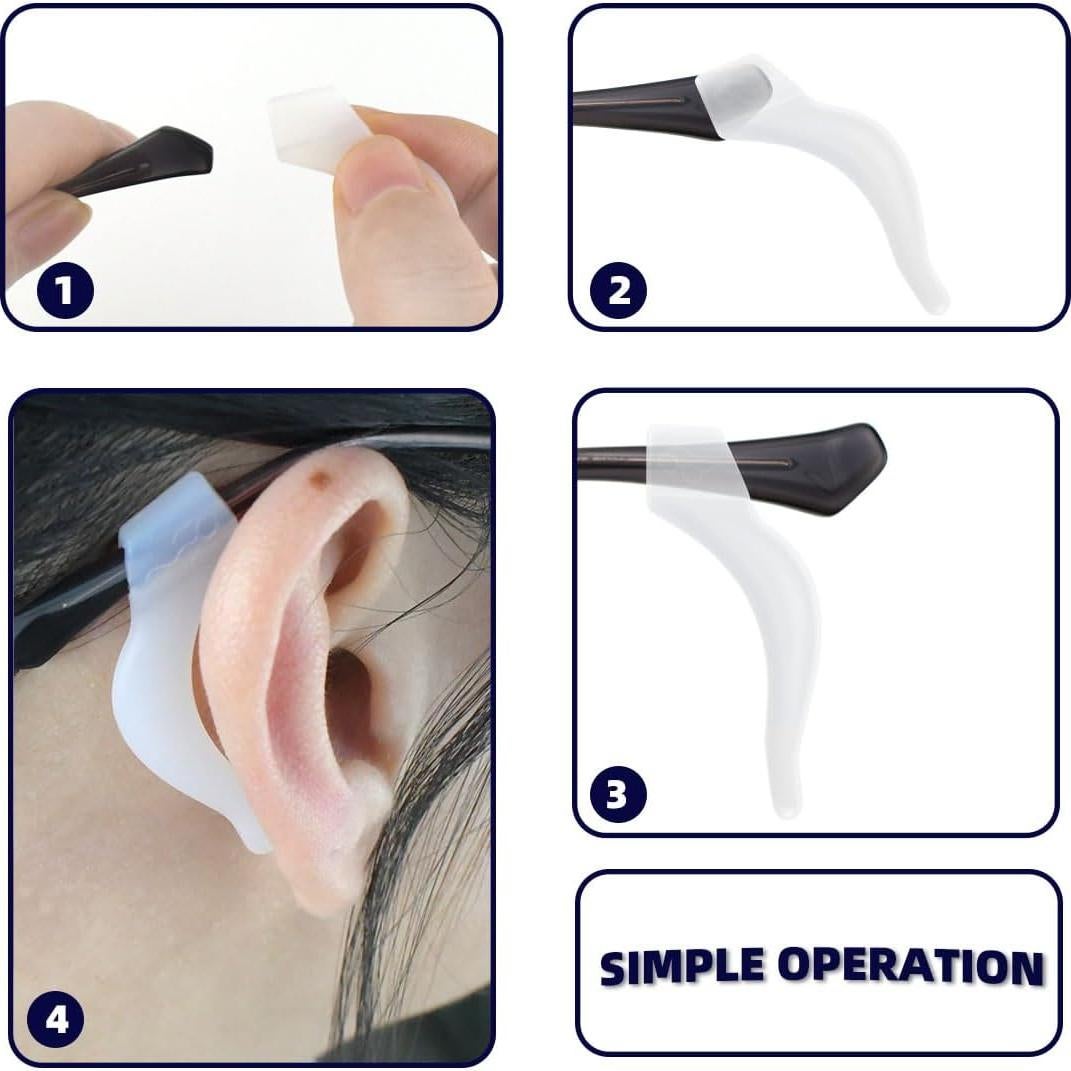 14 Ganchos Antideslizantes de Silicona para Gafas Yuntop