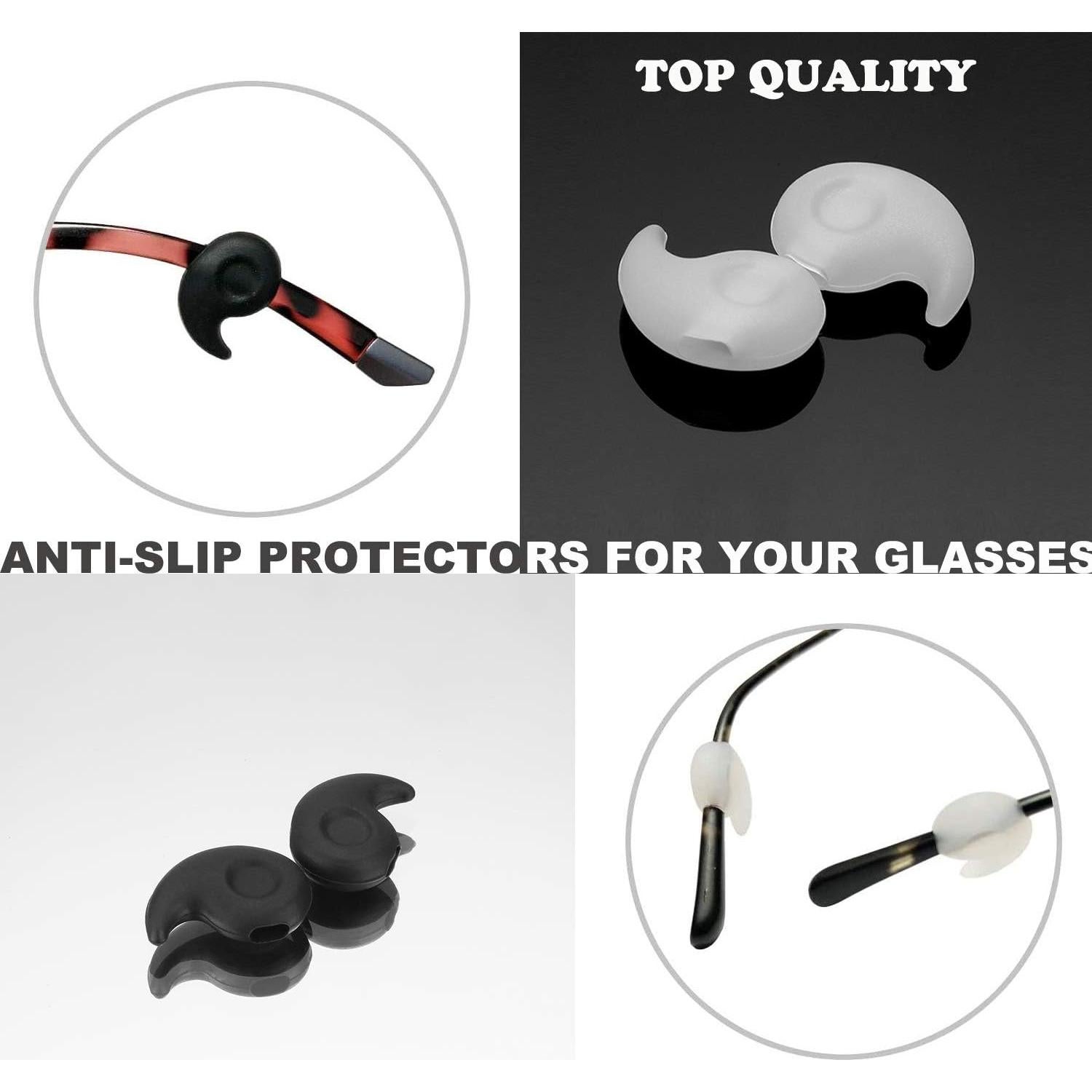 Gancho de oreja antideslizante para gafas 10 pares