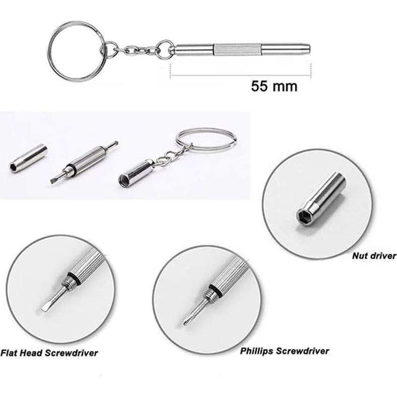 Kit de Reparación de Gafas JANKY con Destornillador 3 en 1
