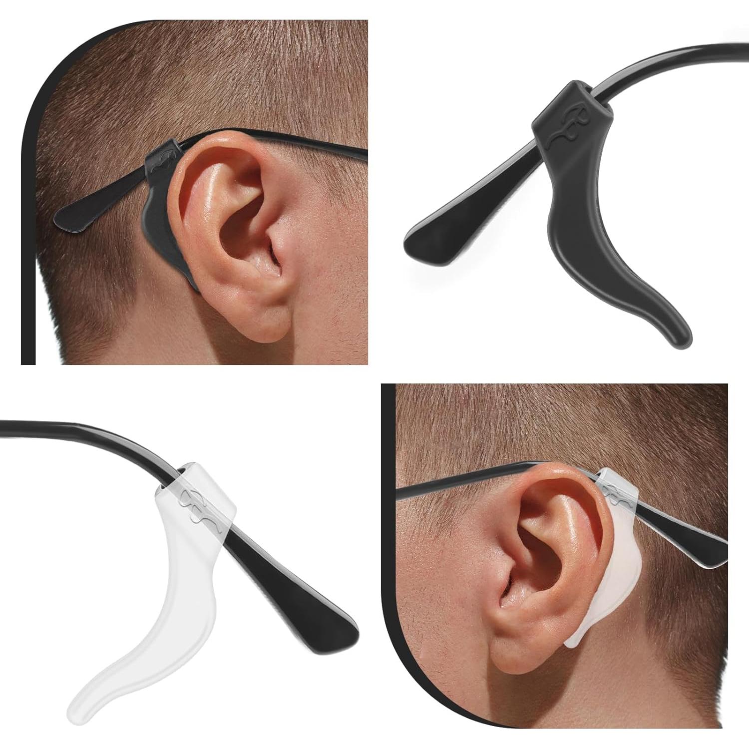 24 Pares Sujetadores de Oídos Rindion para Gafas Silicona