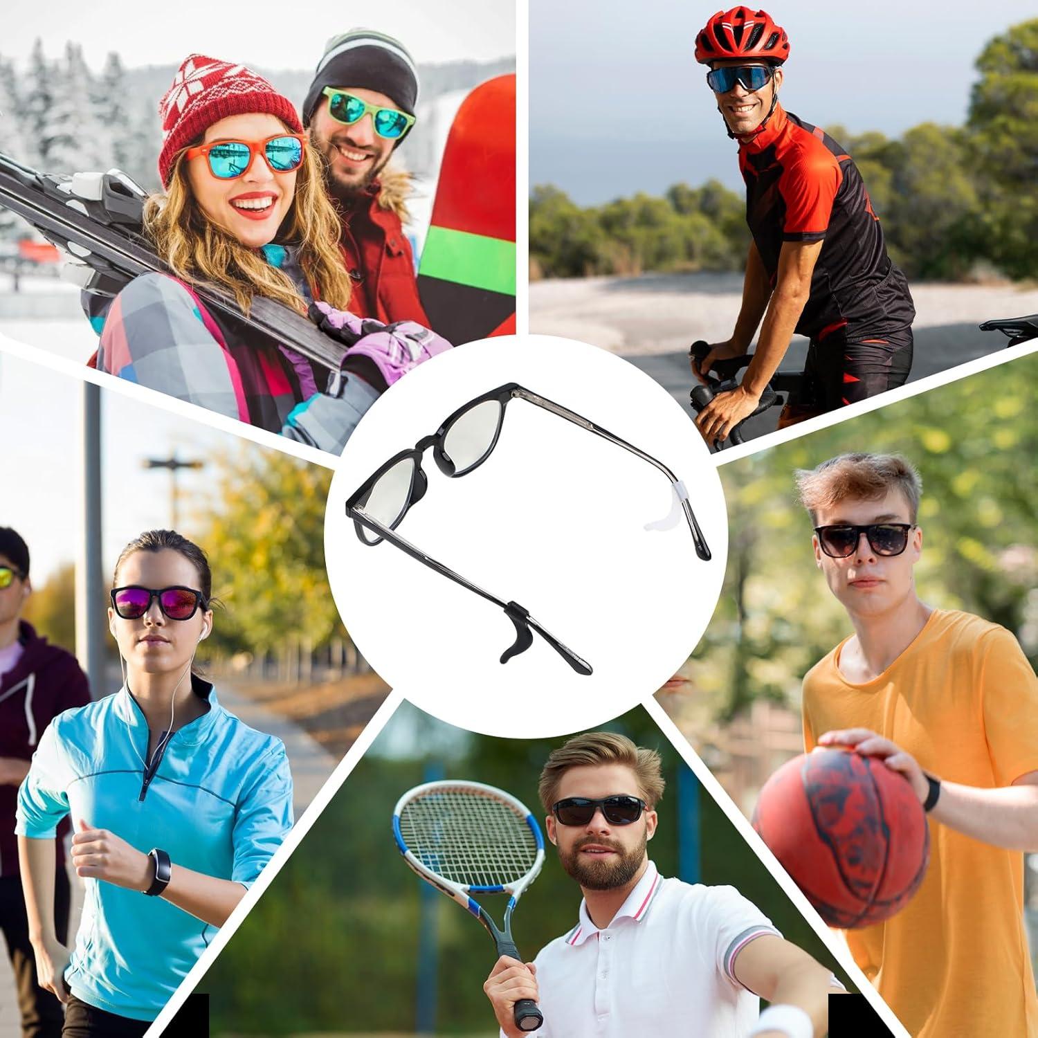 24 Pares Sujetadores de Oídos Rindion para Gafas Silicona