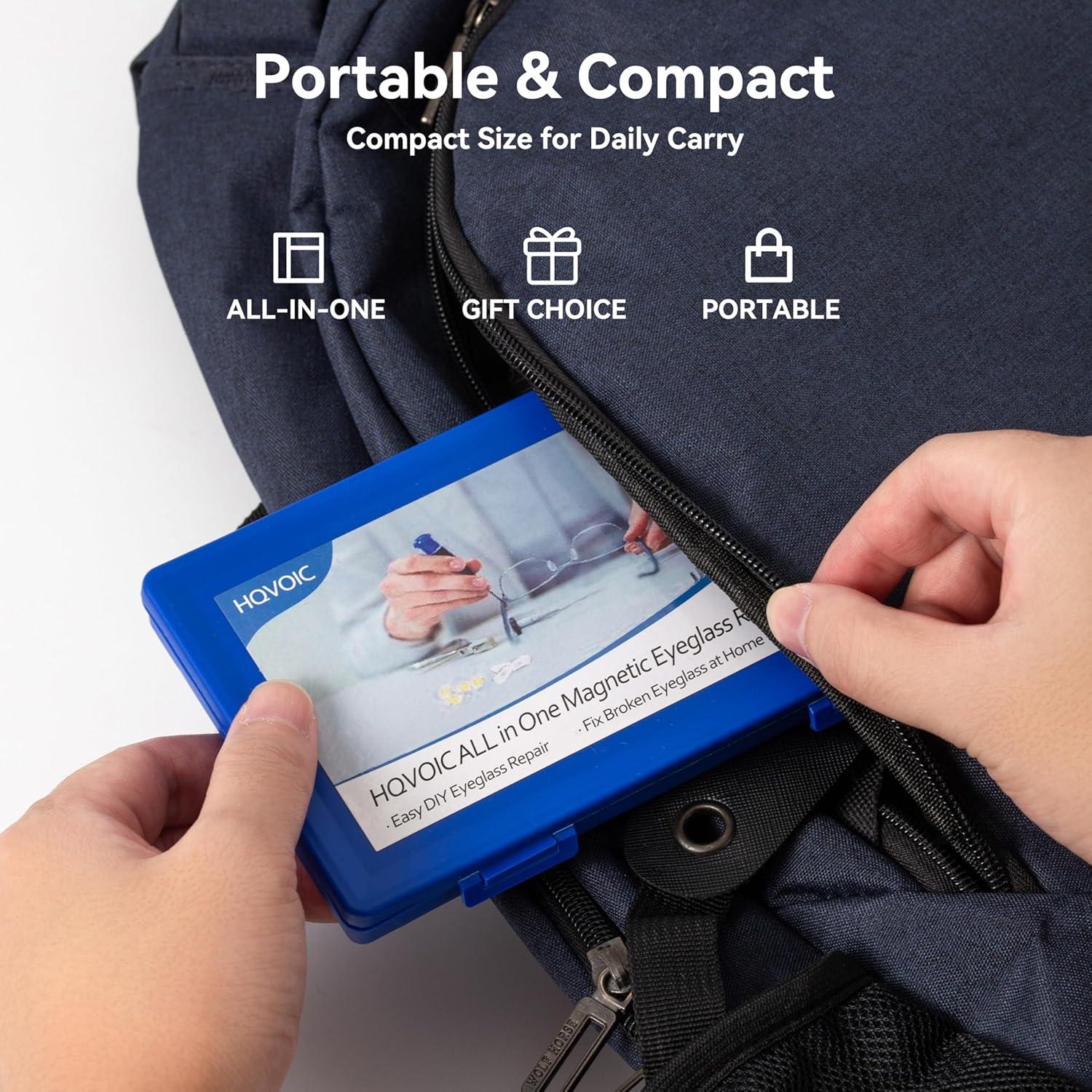 Kit de Reparación de Gafas HQVOIC con Destornilladores y Tornillos