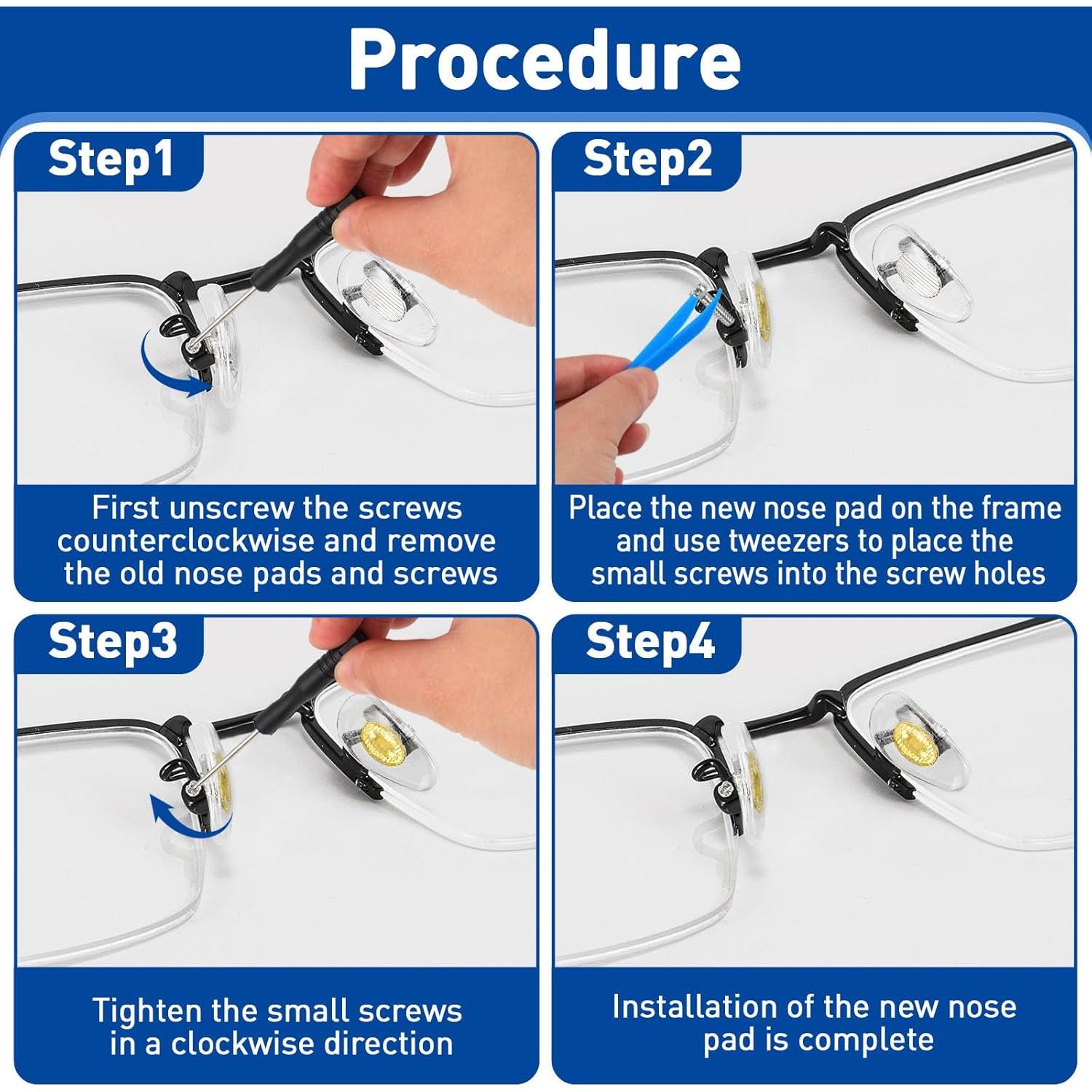 Kit de almohadillas para nariz de gafas Vivinin 57 pares