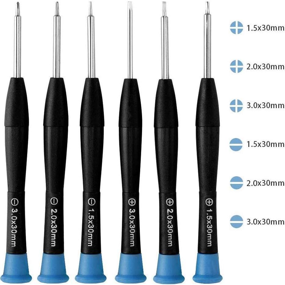 Kit de Reparación de Gafas HKIDEE con 1000 Tornillos y 6 Destornilladores