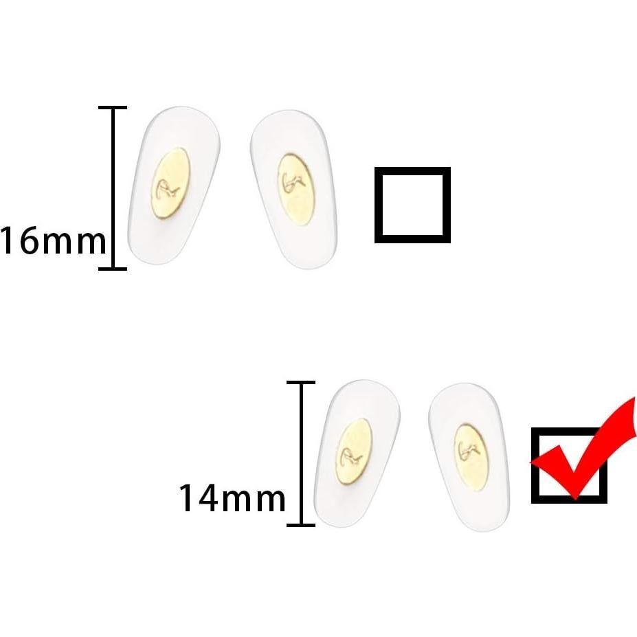 Almohadillas de nariz HiCycle2 14mm para gafas RB6335