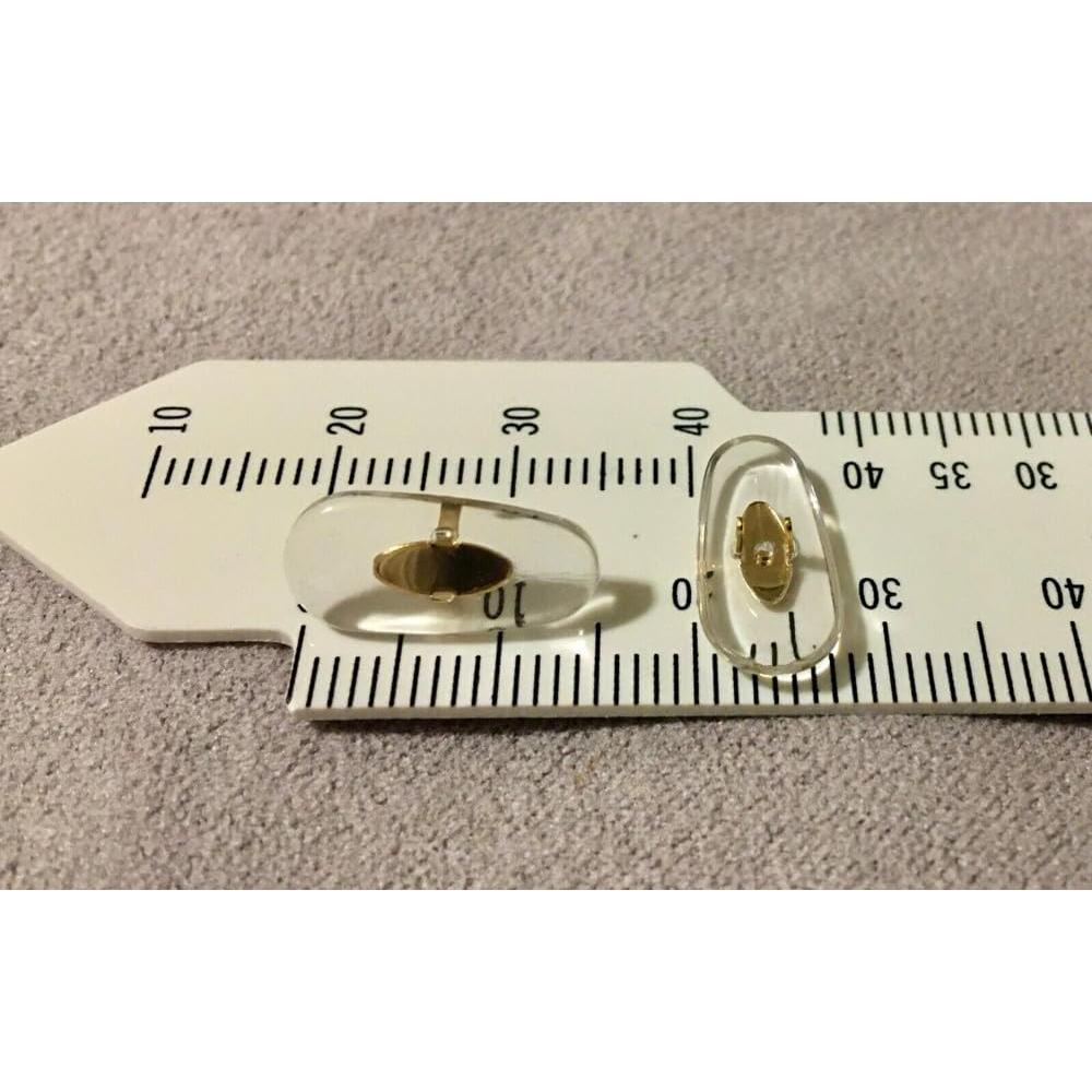 Almohadillas de nariz BEHLINE para gafas clip 16mm oro
