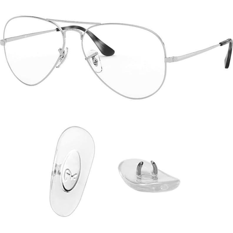 Almohadillas de nariz Rayban 16mm Plata para RB3025/RB3447