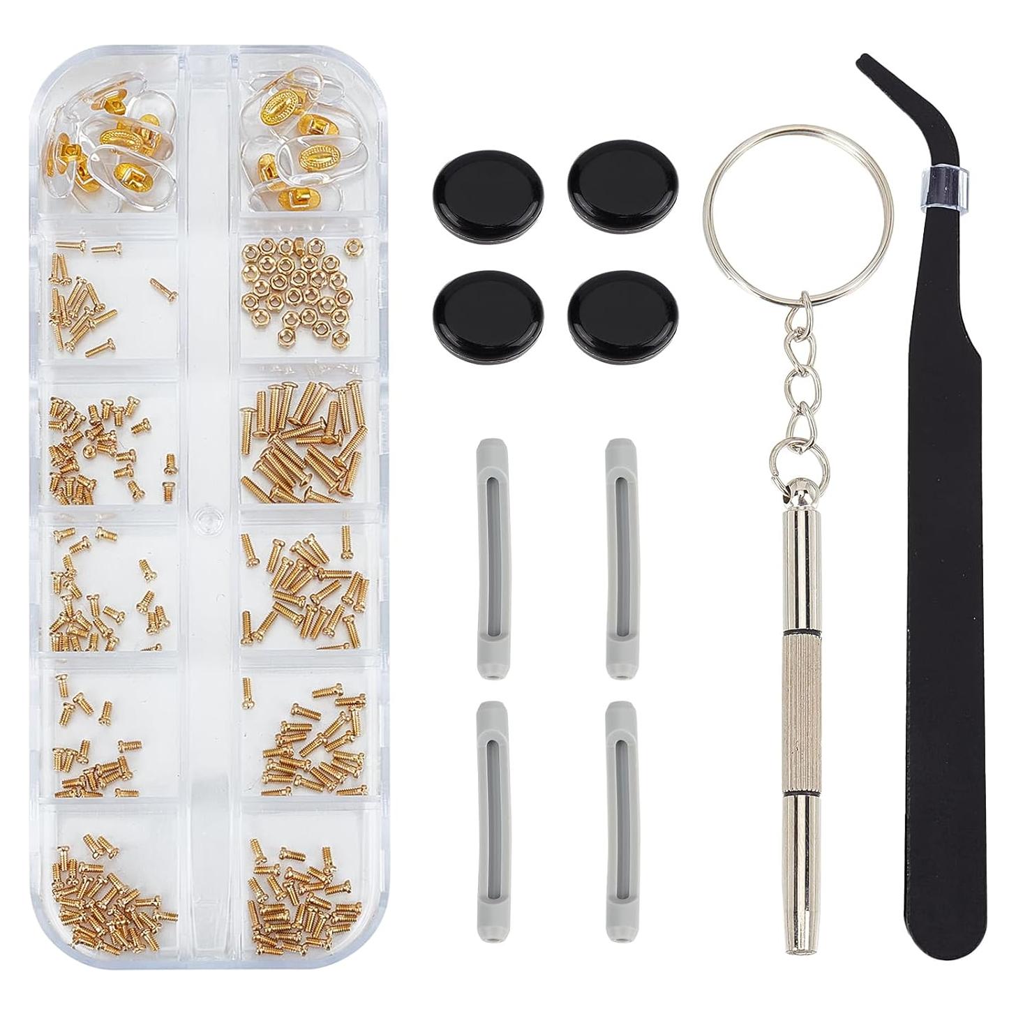 Kit de Reparación de Gafas Niceneeded con Tornillos y Destornillador