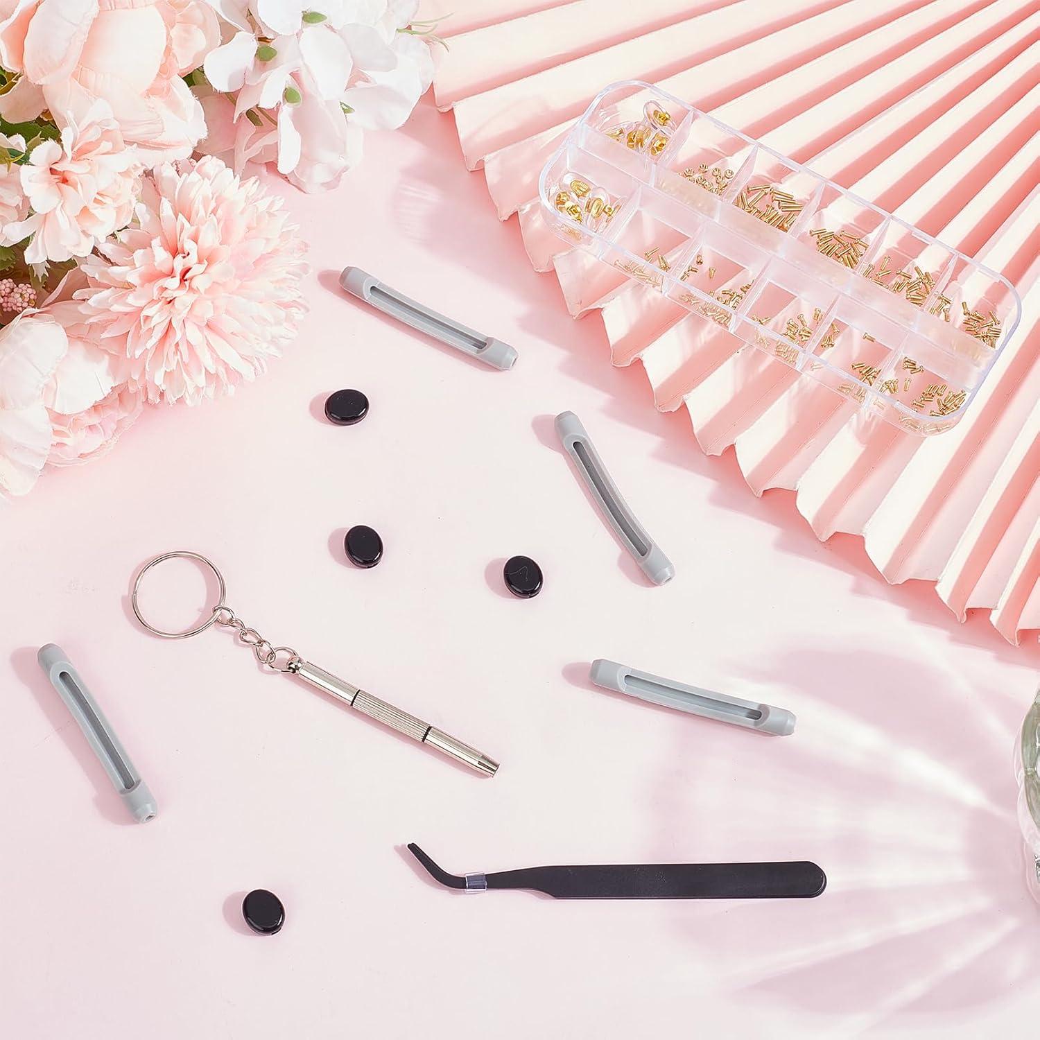 Kit de Reparación de Gafas Niceneeded con Tornillos y Destornillador