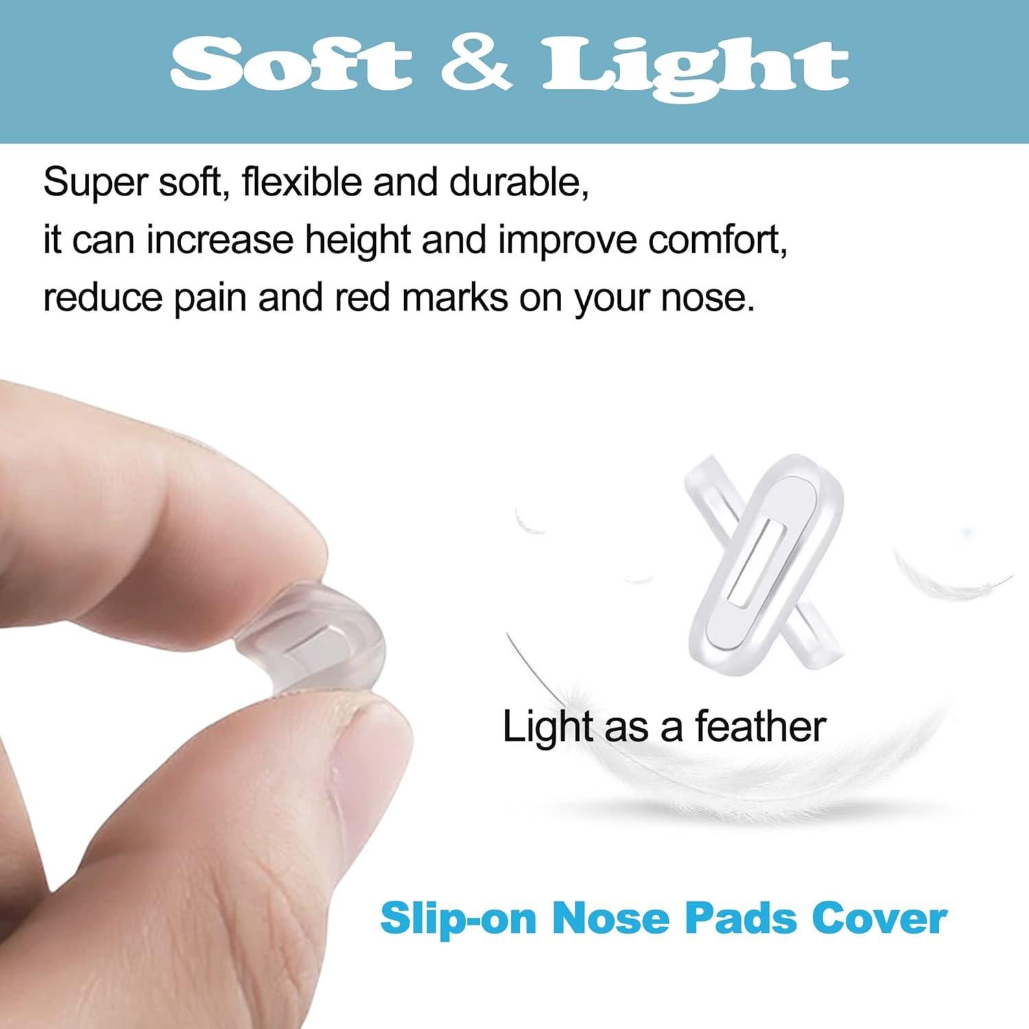 Cubiertas Almohadillas Nasales LVVFIT Silicona 5 Pares L