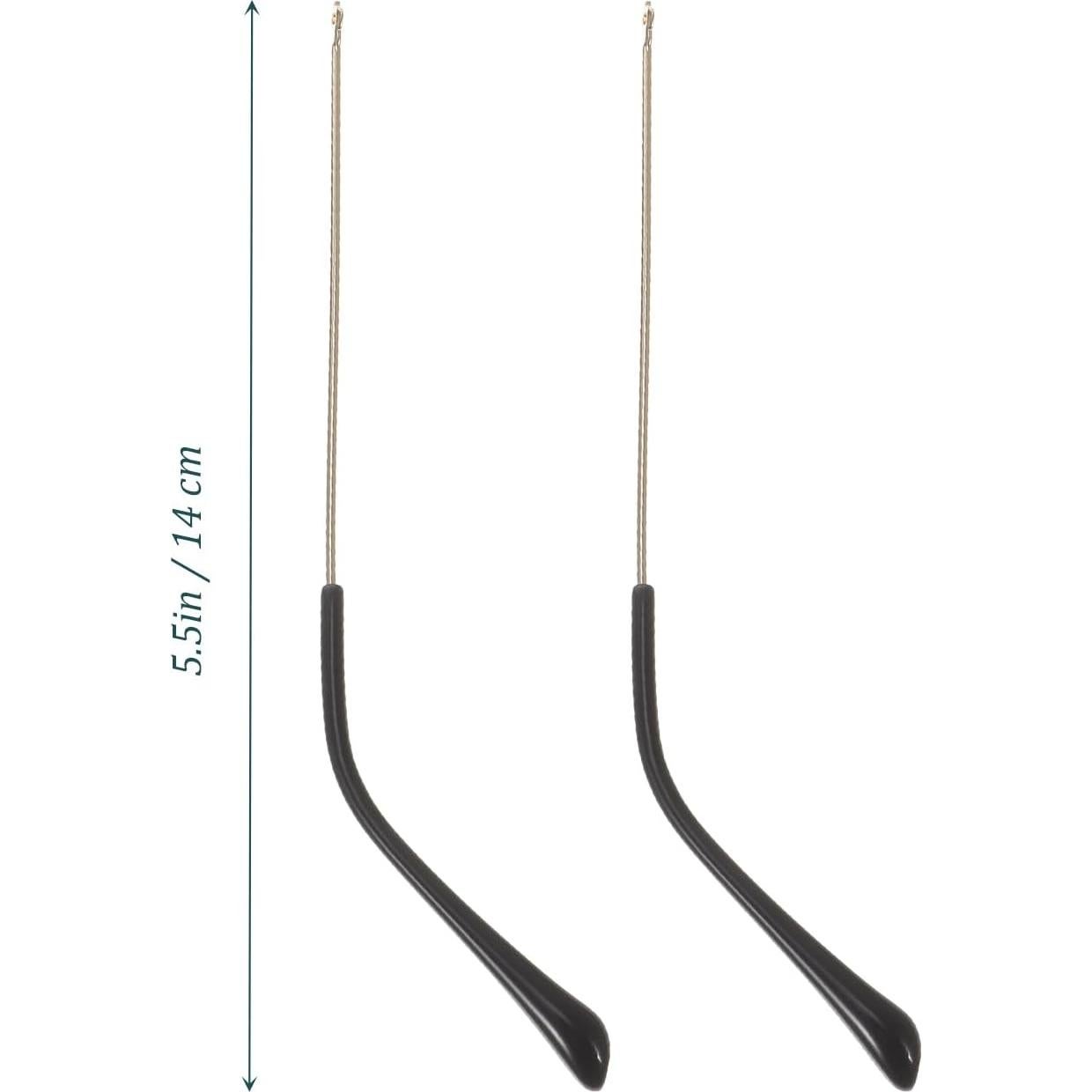 Kit de Reparación de Gafas UKCOCO Templos Metálicos Dorados