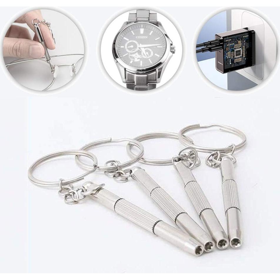 ReNext llavero destornillador 3 en 1 portátil de acero