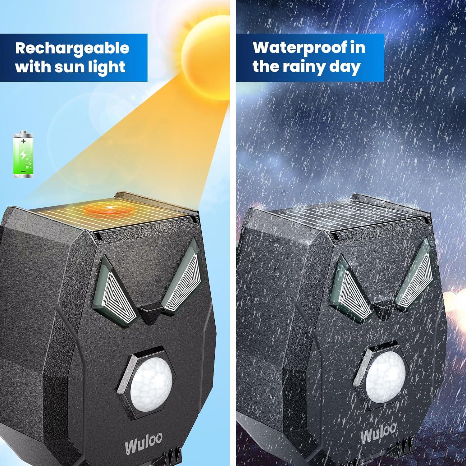 Alarma Solar Inalámbrica Wuloo con 1 Sensor y Receptor