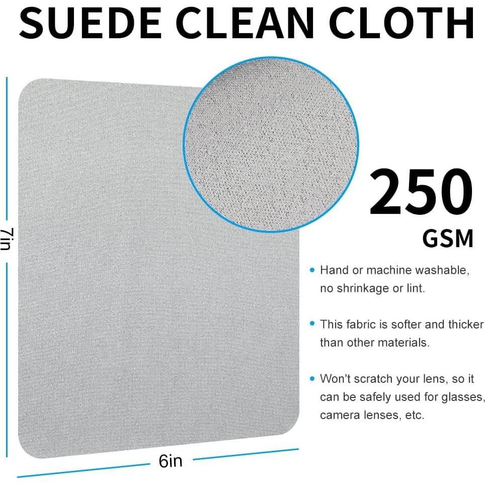 Paño de Limpieza iGeyzoe 100 Pcs Suede 15x18 cm