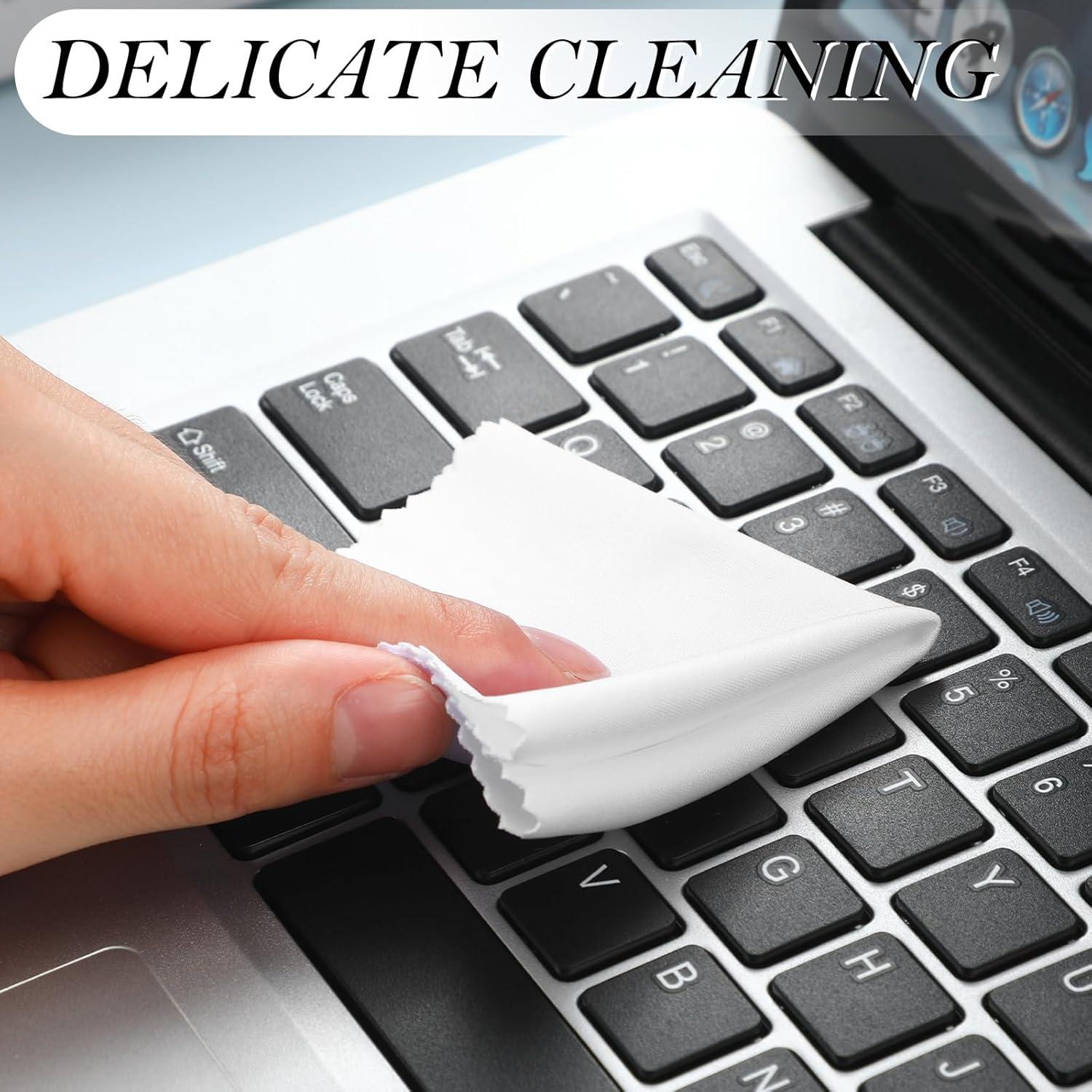 Paños de Microfibra Sumind 100 Pcs 13.97 cm Gris y Blanco