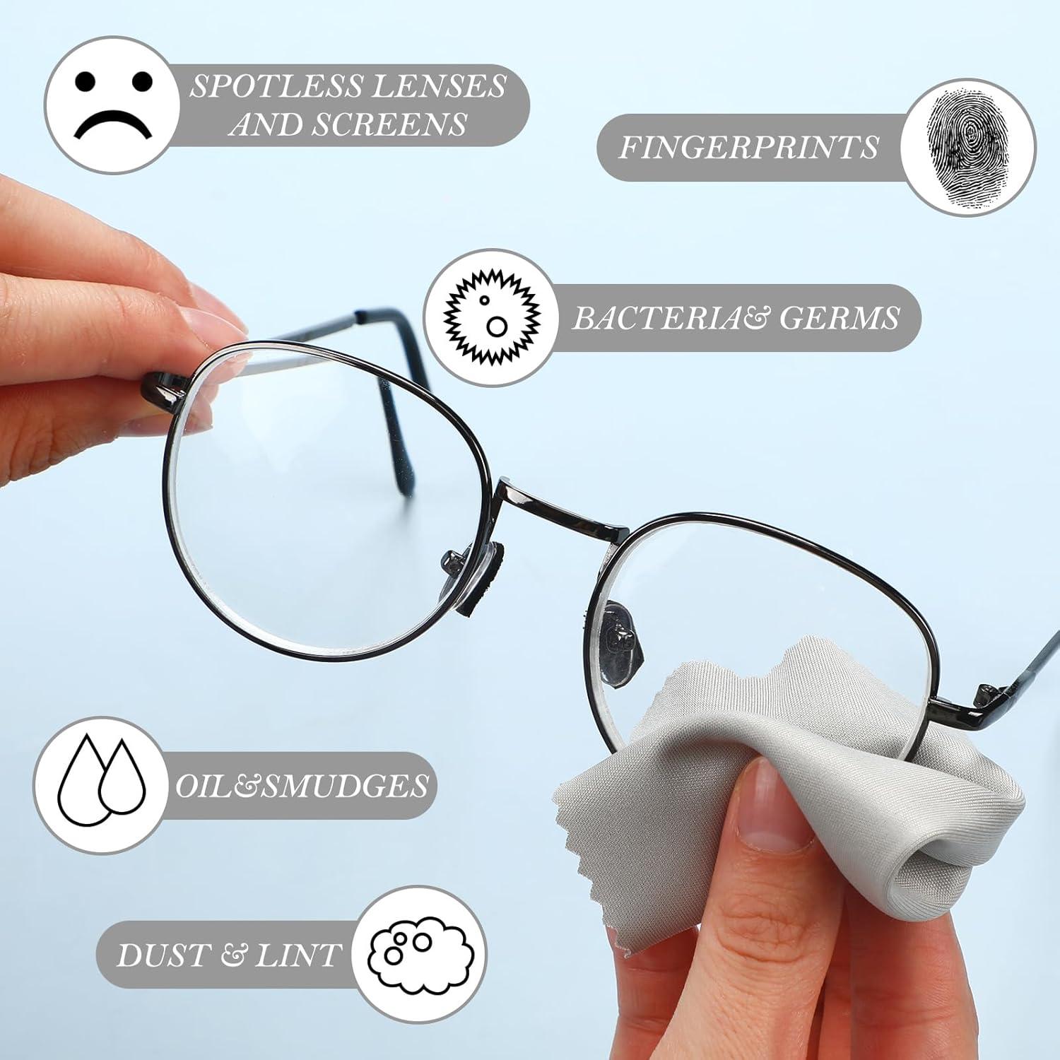 Paños de Microfibra Sumind 100 Pcs 13.97 cm Gris y Blanco