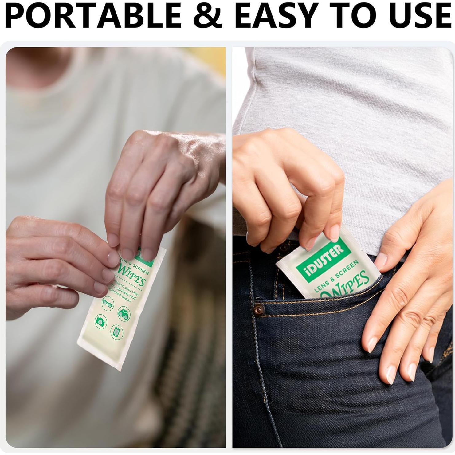 Toallitas de Limpieza iDuster 200 Contenidos para Lentes