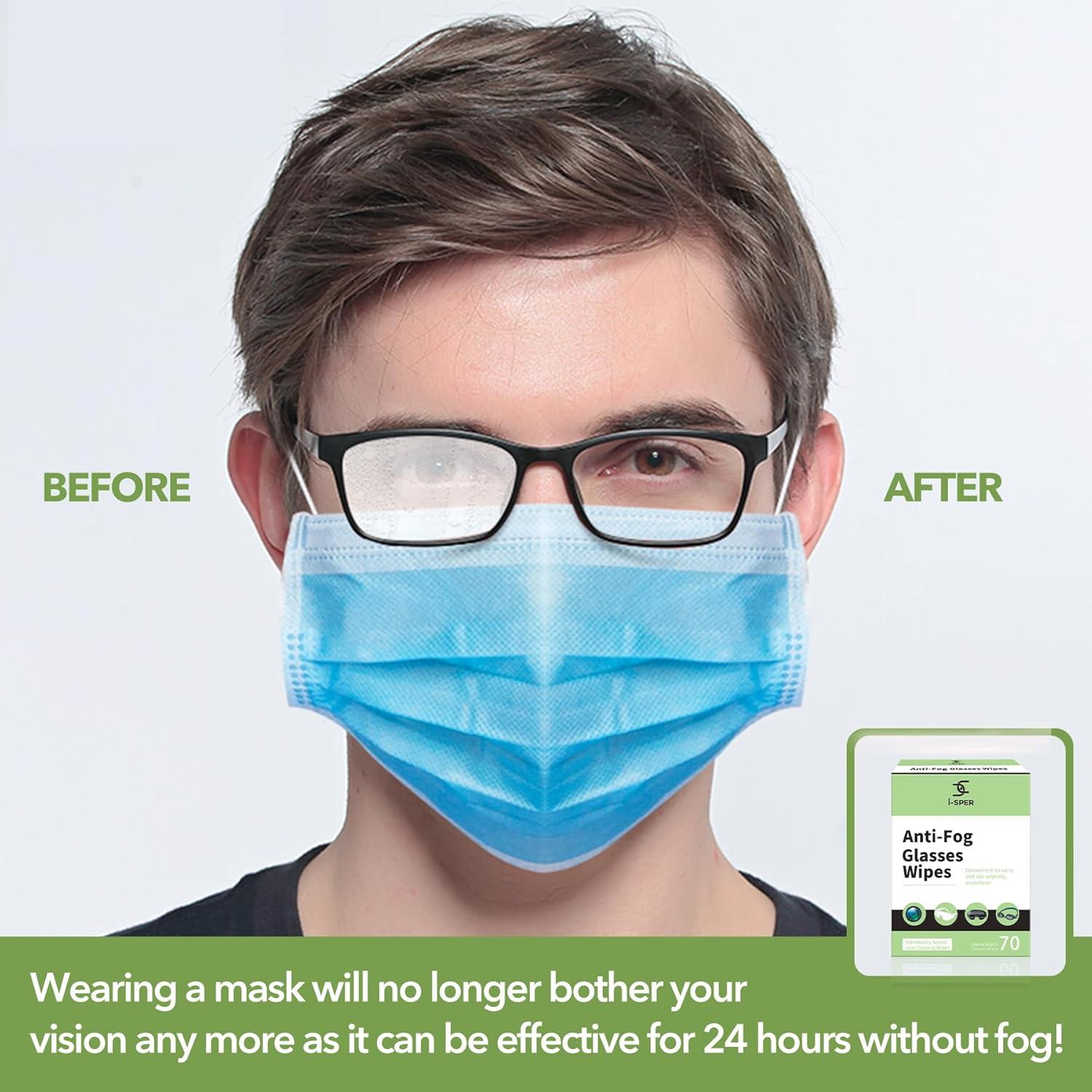 Toallitas Antivaho i-SPER 70 Piezas para Gafas y Lentes