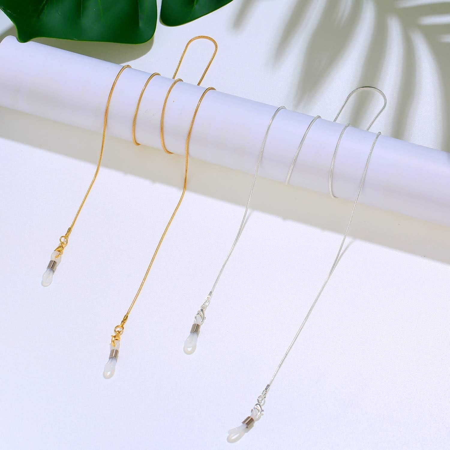 Cadena de Gafas Frienda 6 Piezas con Perlas para Mujeres