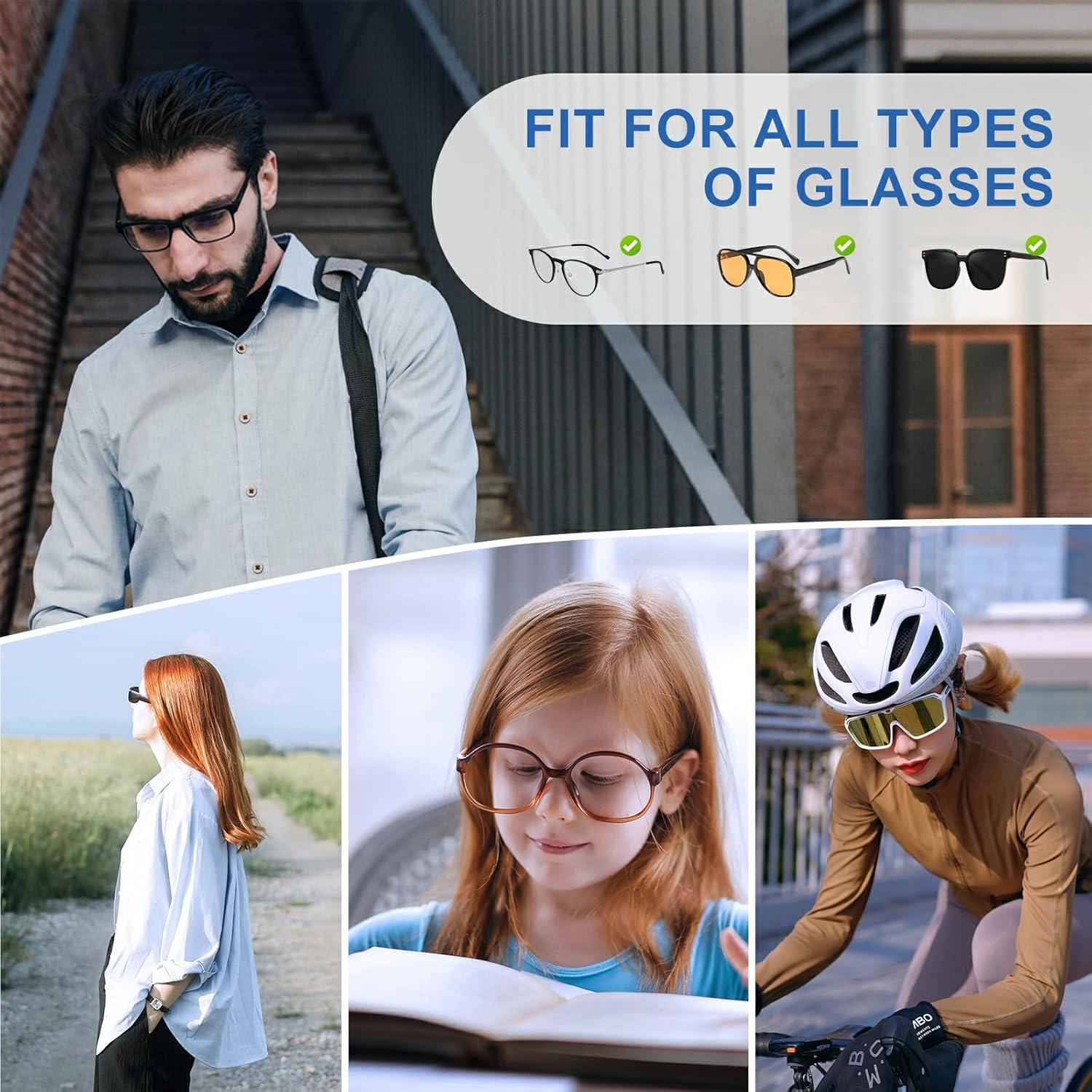 Correa para Gafas Jbuynie, 2 Piezas, Ajustable y Antideslizante