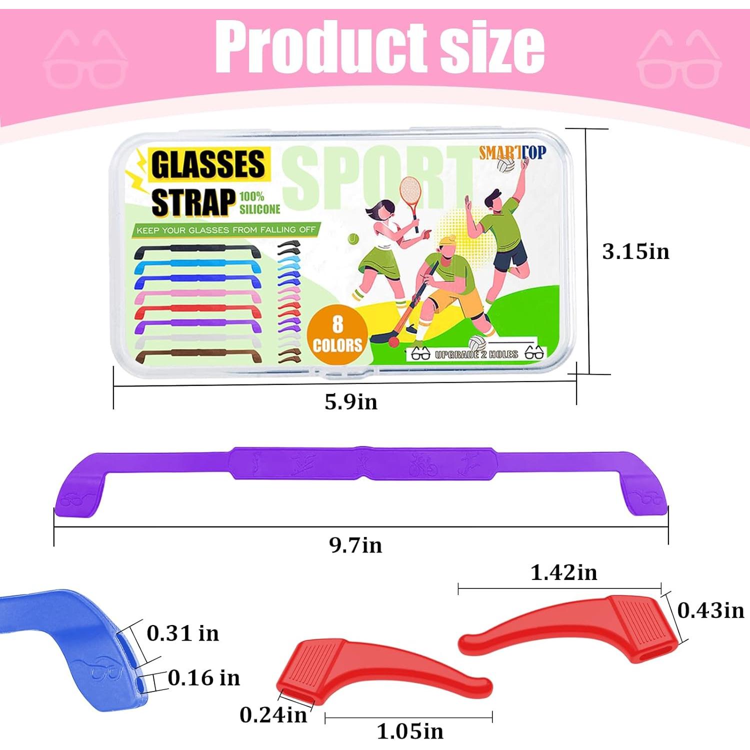 Correa para Gafas Niños Silicona 8 Colores con Caja