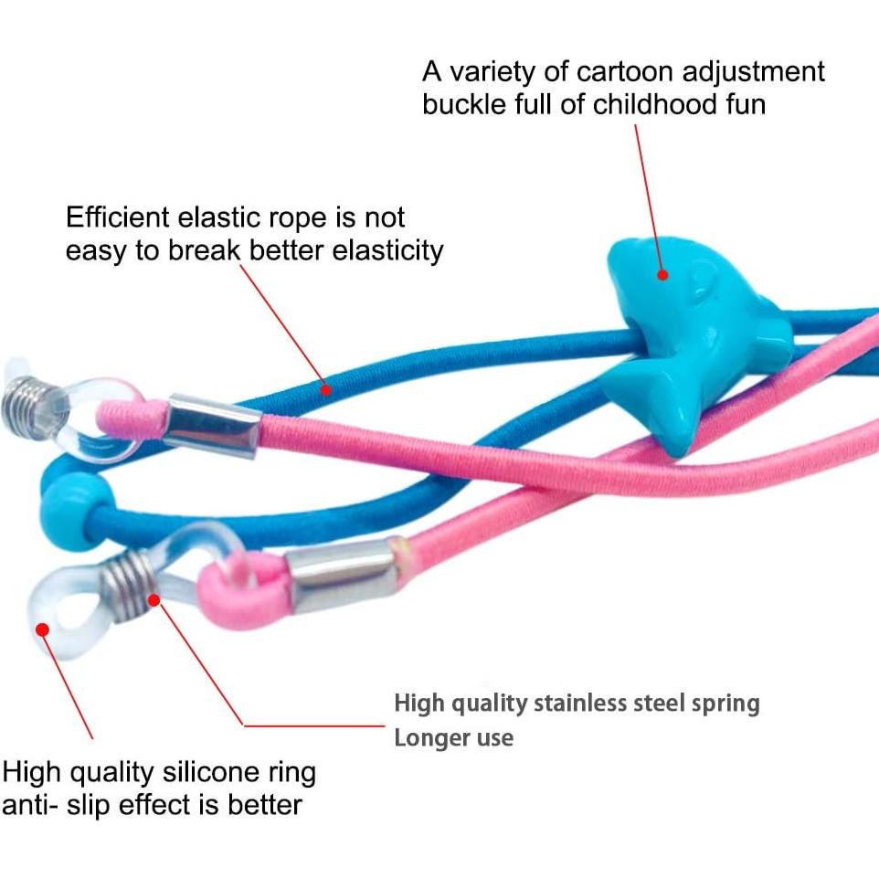 Correa para Gafas Niños ACKLLR 12 Piezas Ajustable Colorido