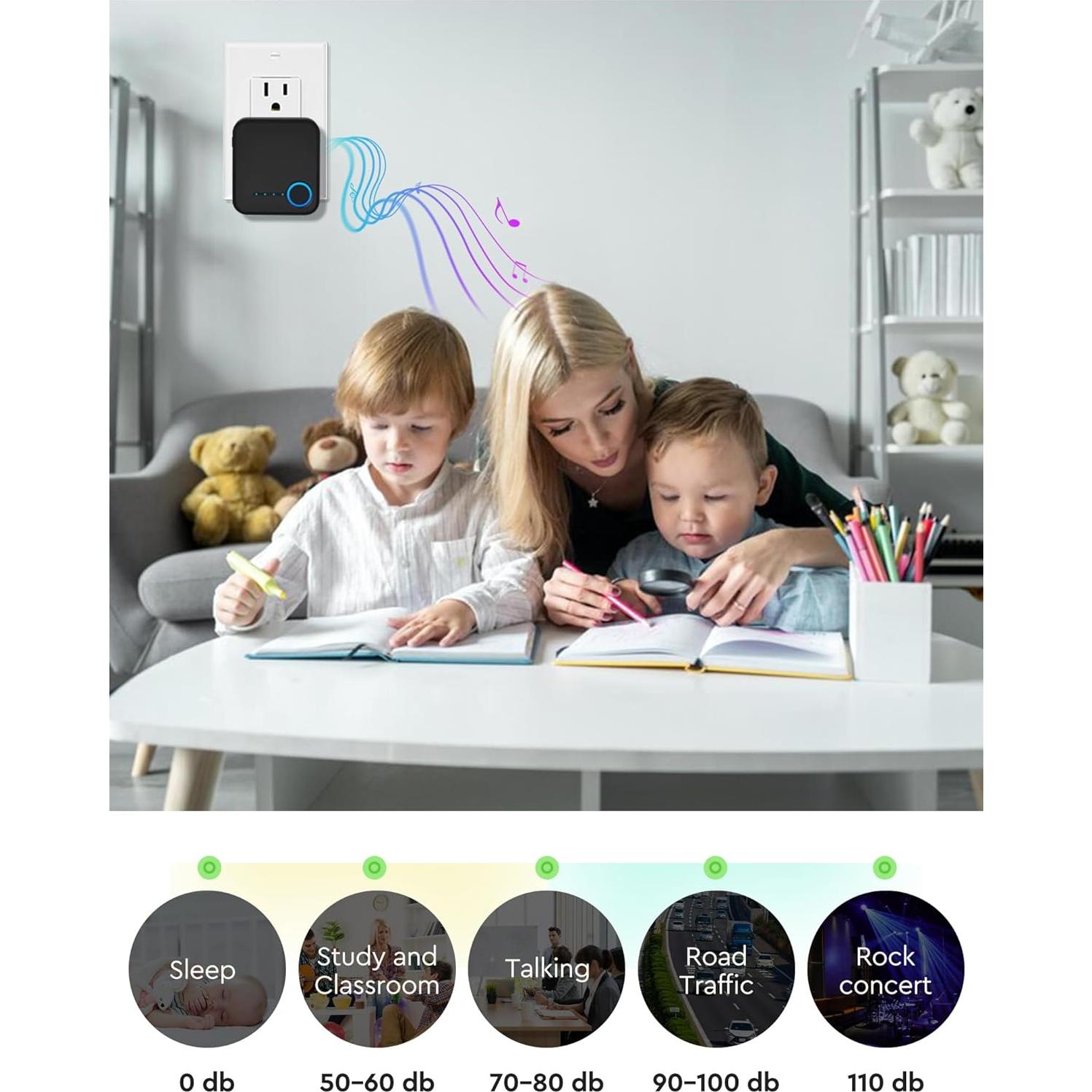 Timbre Inalámbrico FOVKSUC 1000ft 60 Melodías Negro