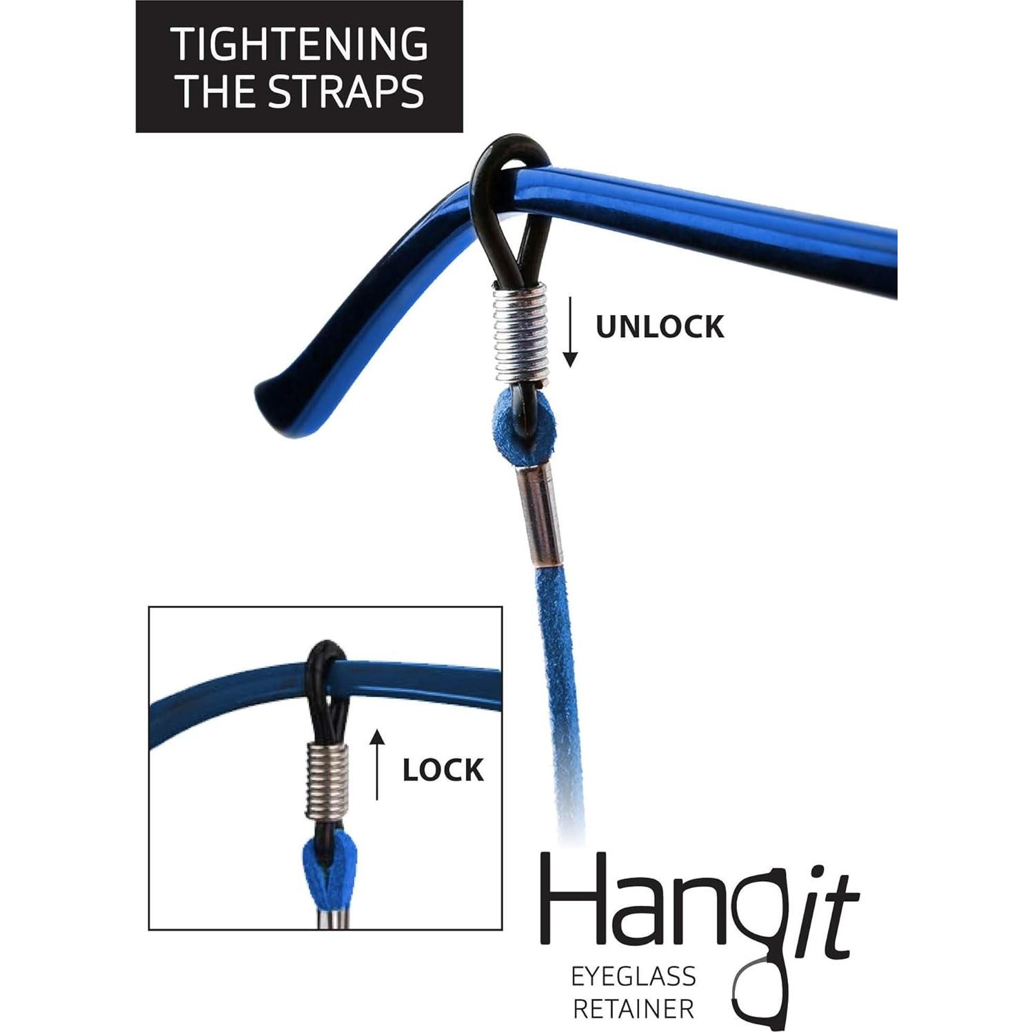 Correa de Gafas HANGIT - Cadena Elegante 3 Piezas Cuero PU