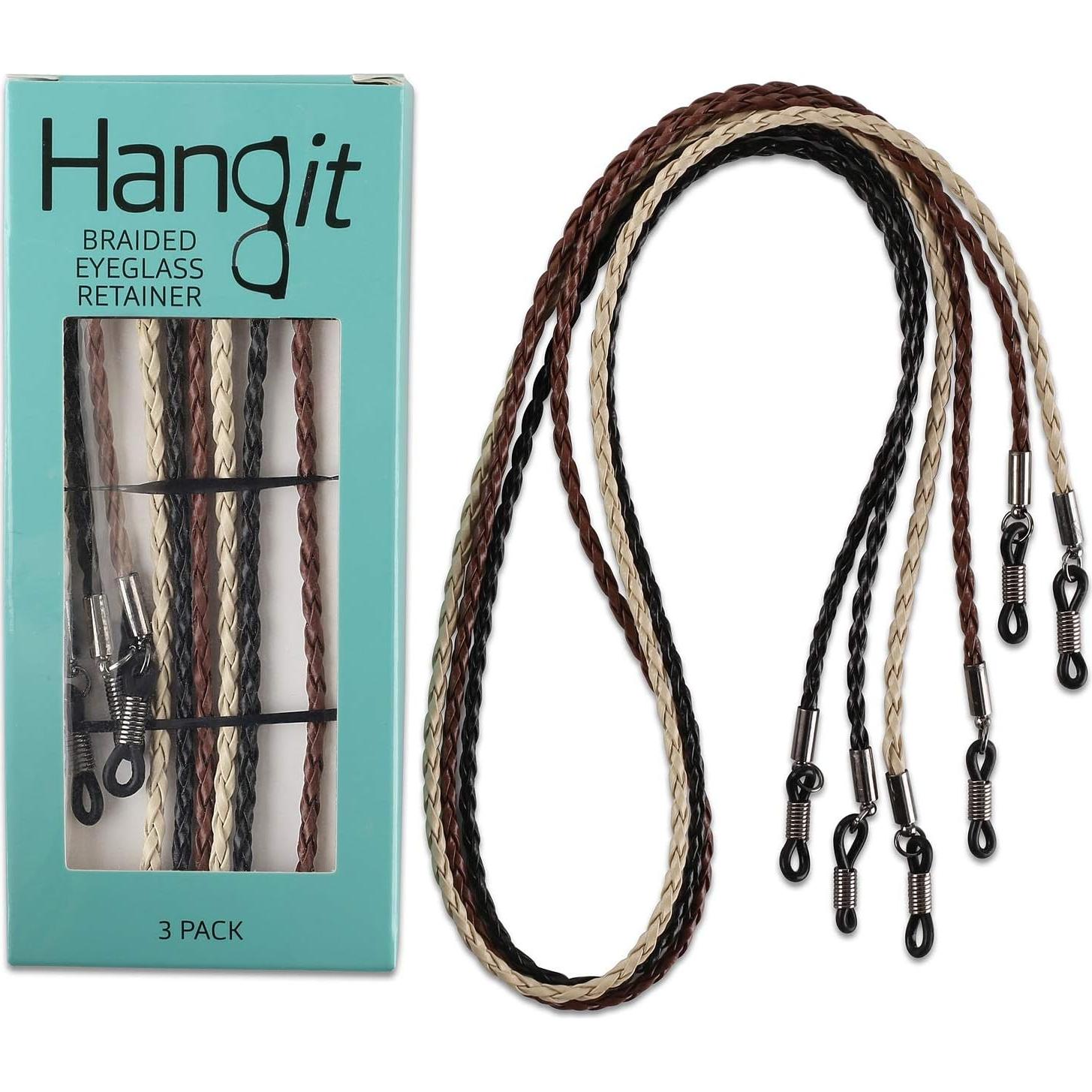 Correa de Gafas HANGIT - Cadena Elegante 3 Piezas Cuero PU