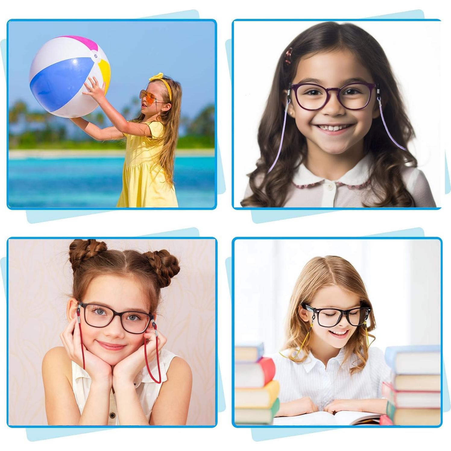 Cinta para Gafas Niños 10 Pcs Unicornio Ajustable