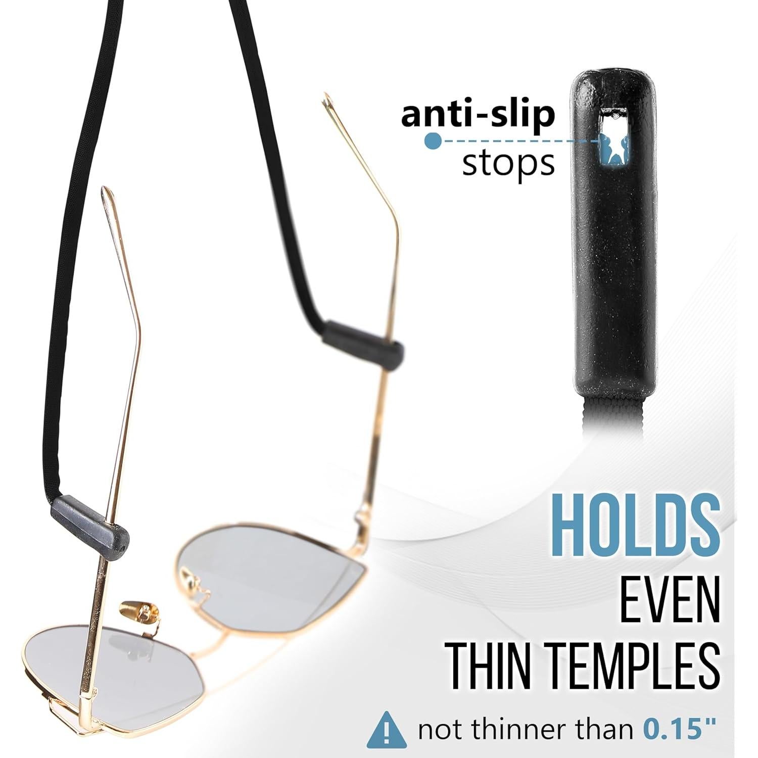 Cadenas para Gafas SIGONNA - Ajustables y Resistentes - 4 Piezas