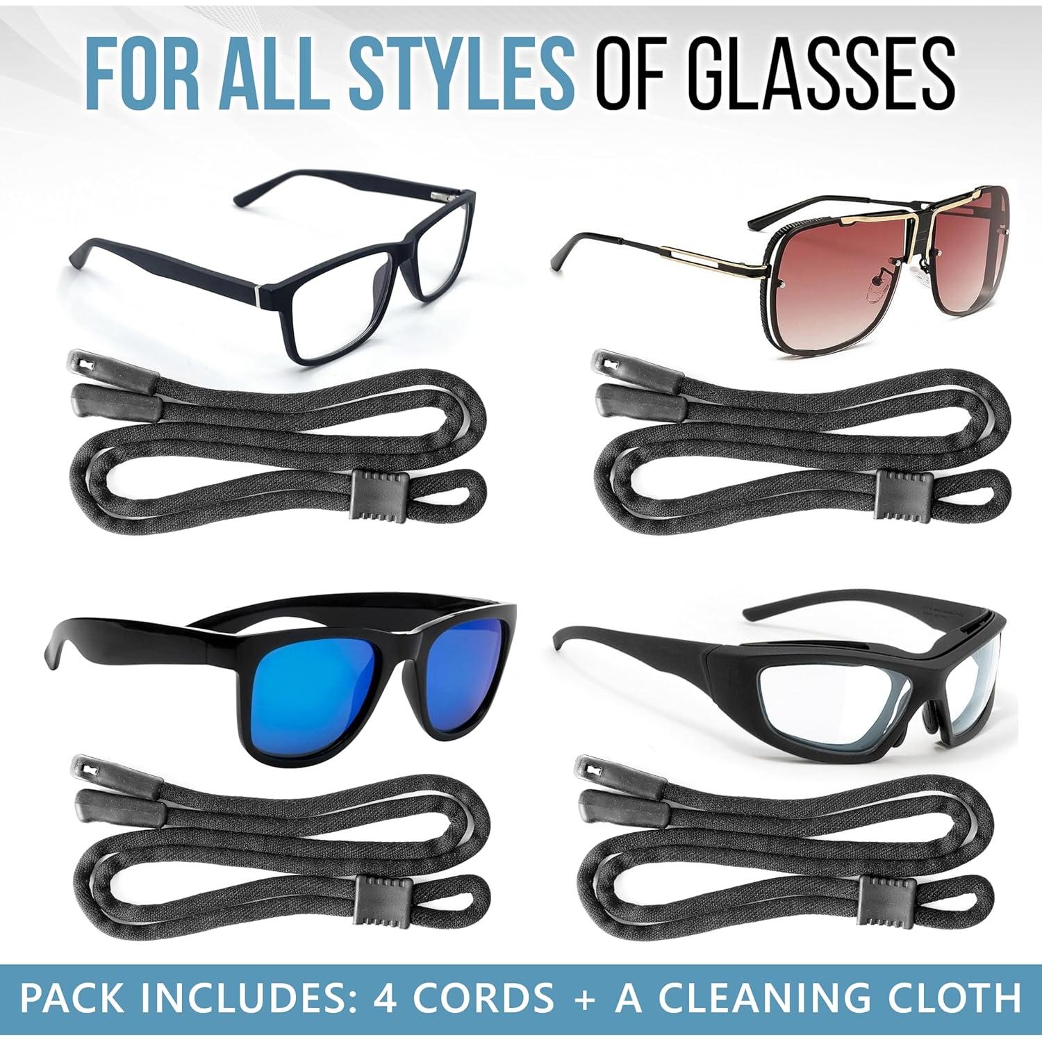 Cadenas para Gafas SIGONNA - Ajustables y Resistentes - 4 Piezas