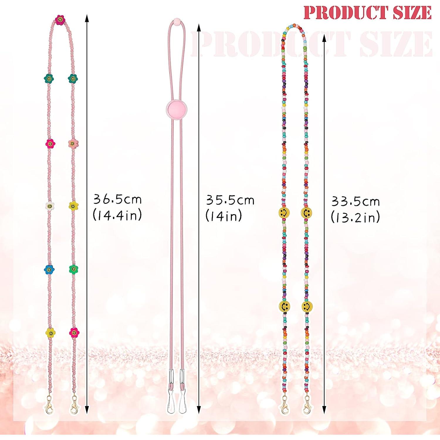 Cadena de Gafas Ajustable 8 Piezas para Niños y Adultos