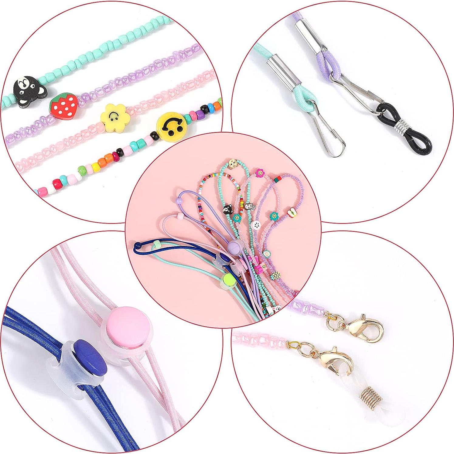 Cadena de Gafas Ajustable 8 Piezas para Niños y Adultos