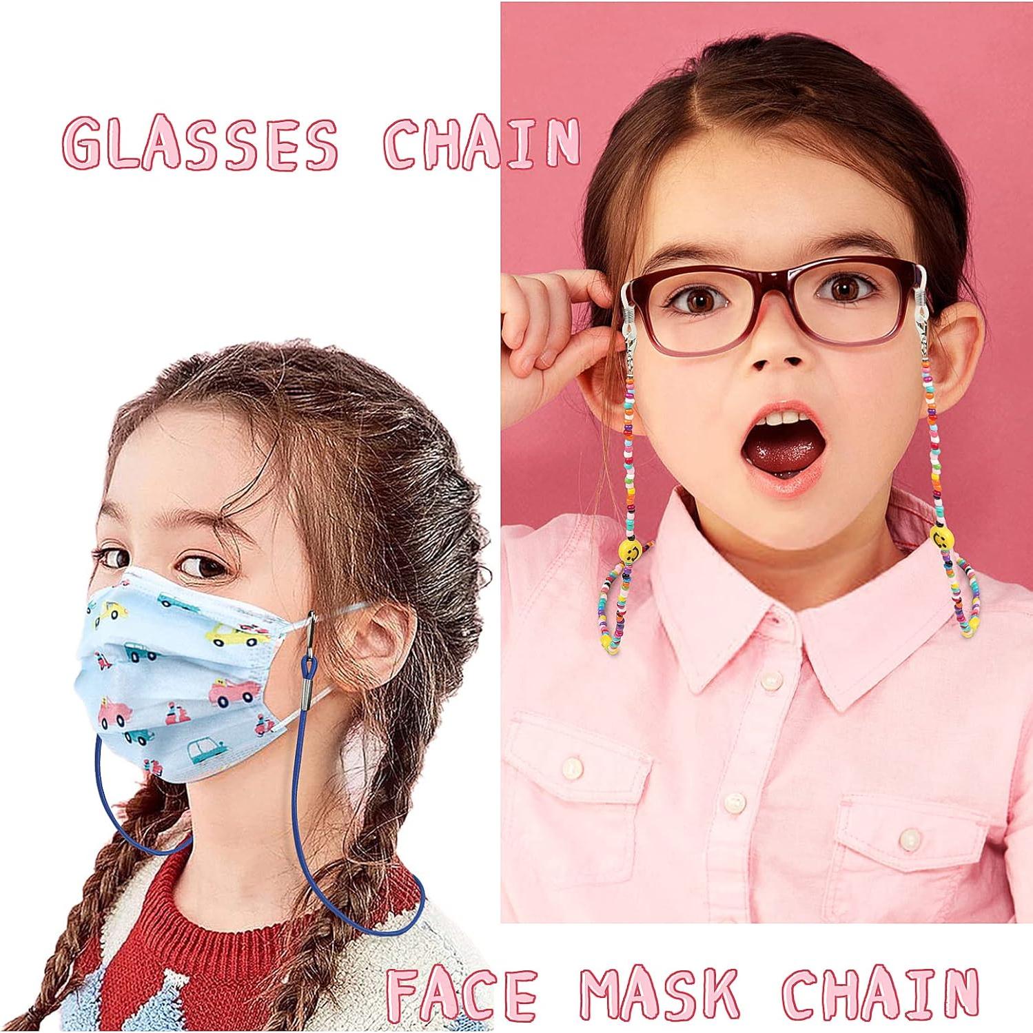 Cadena de Gafas Ajustable 8 Piezas para Niños y Adultos