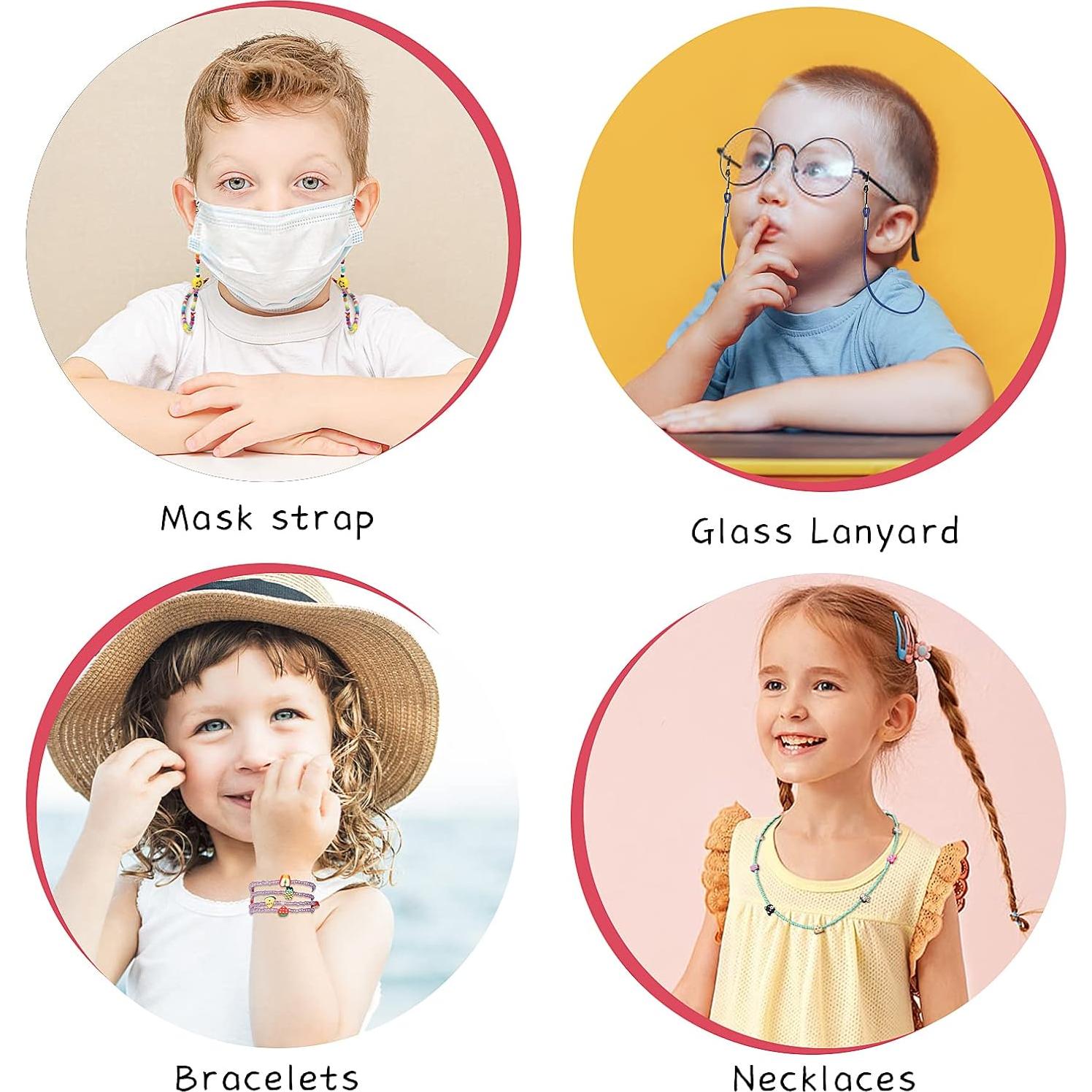 Cadena de Gafas Ajustable 8 Piezas para Niños y Adultos