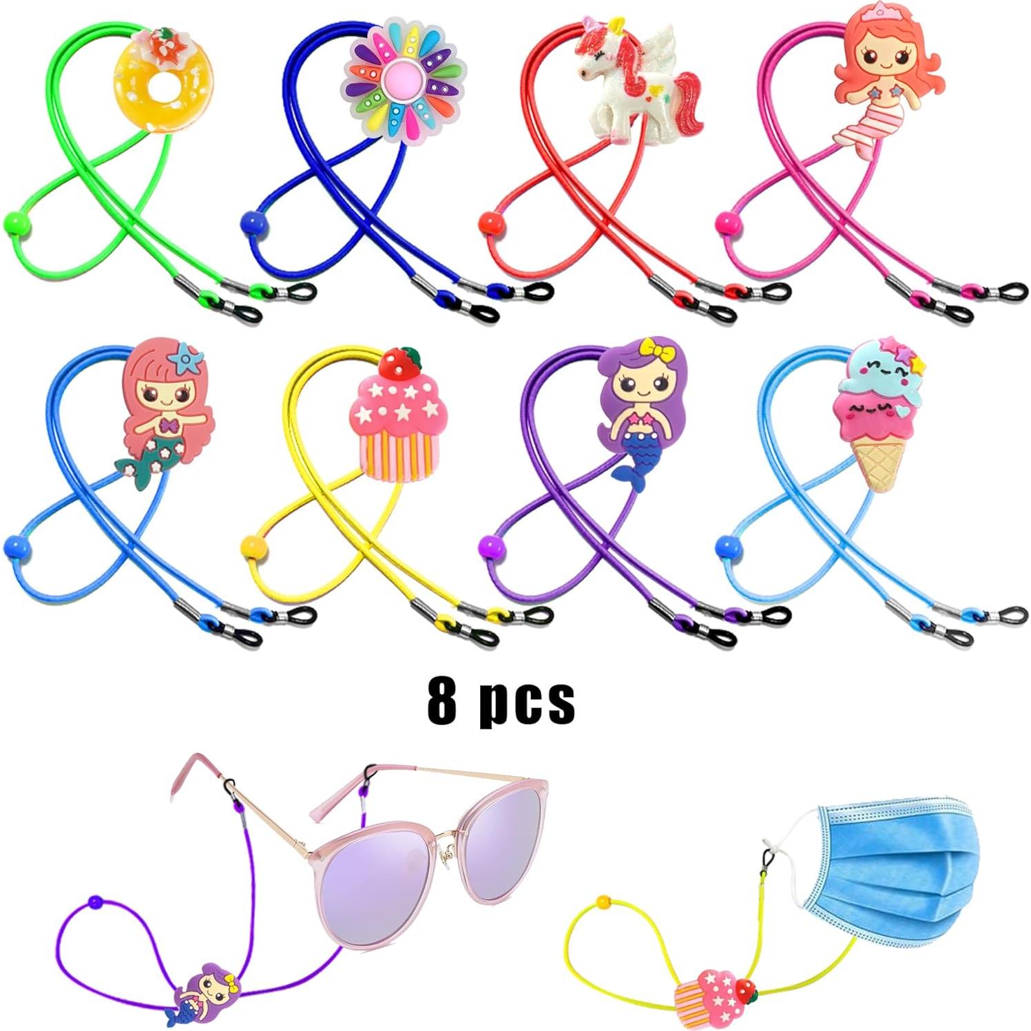 Correa para Gafas Niños Tazimi 8 Pcs Sirena Unicornio