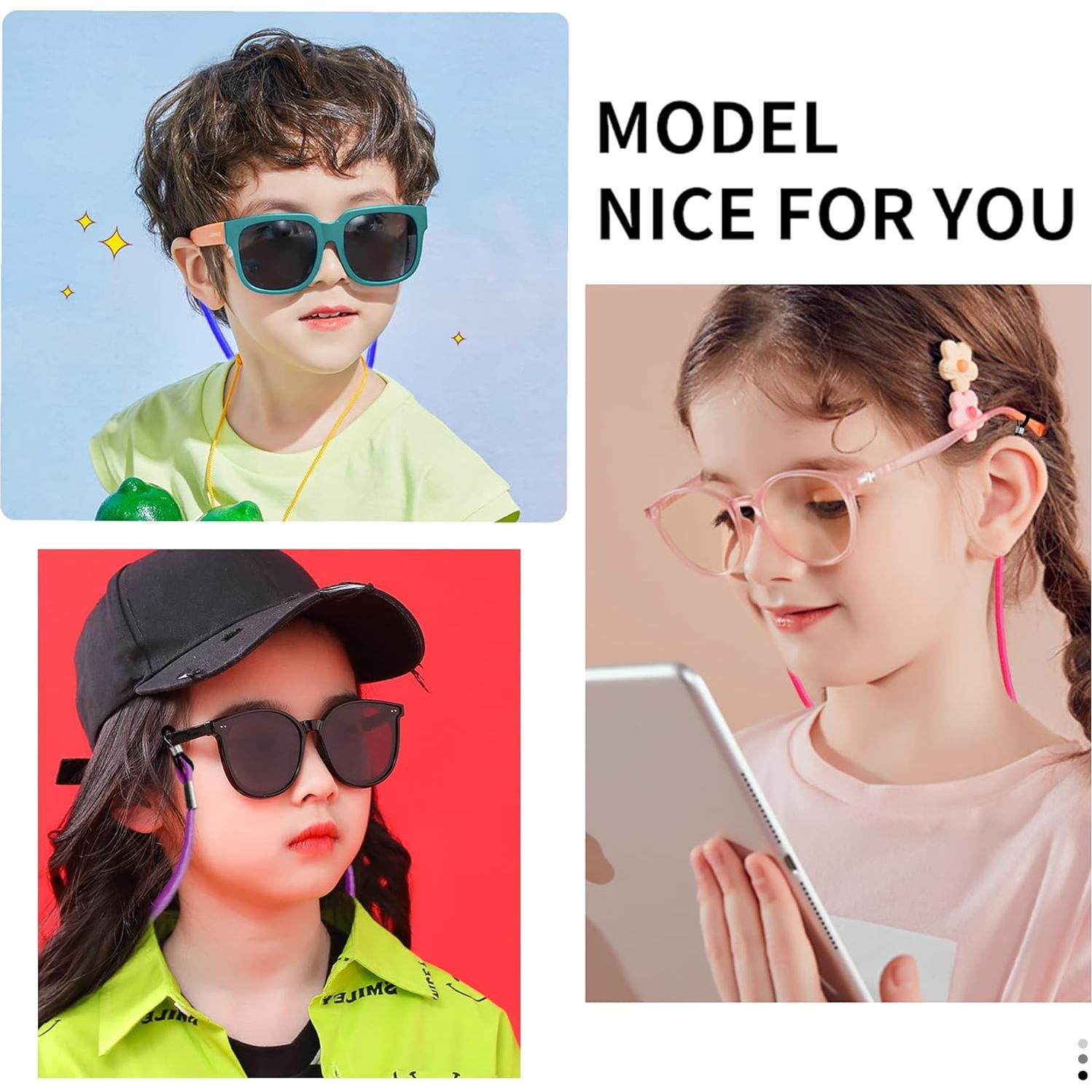 Correa para Gafas Niños Tazimi 8 Pcs Sirena Unicornio