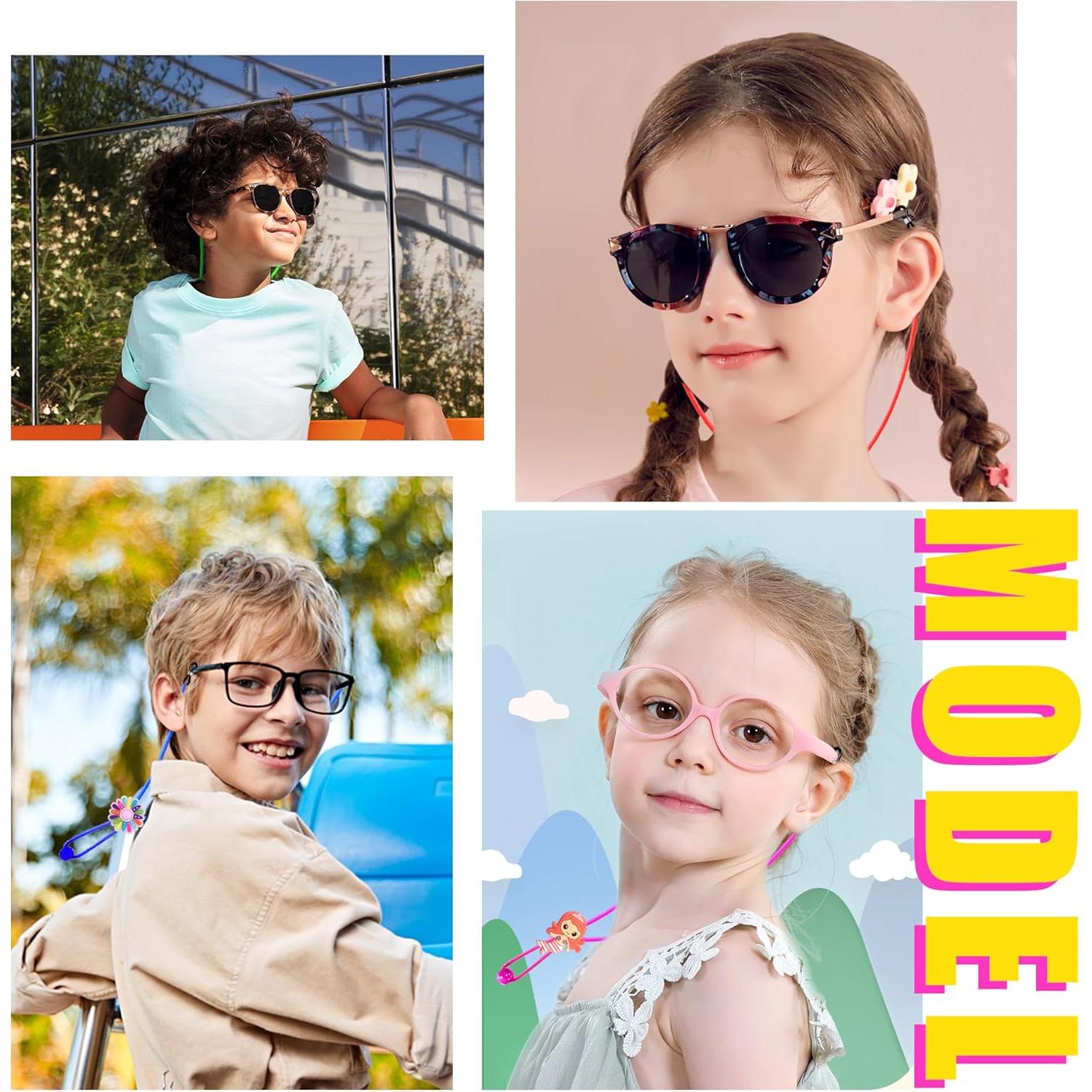 Correa para Gafas Niños Tazimi 8 Pcs Sirena Unicornio