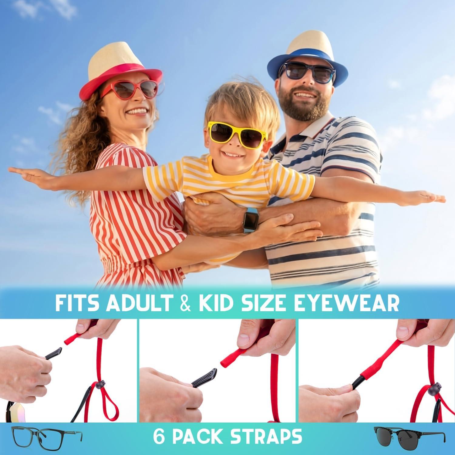 Correa Ajustable para Gafas 6 Pack - Nylon Universal